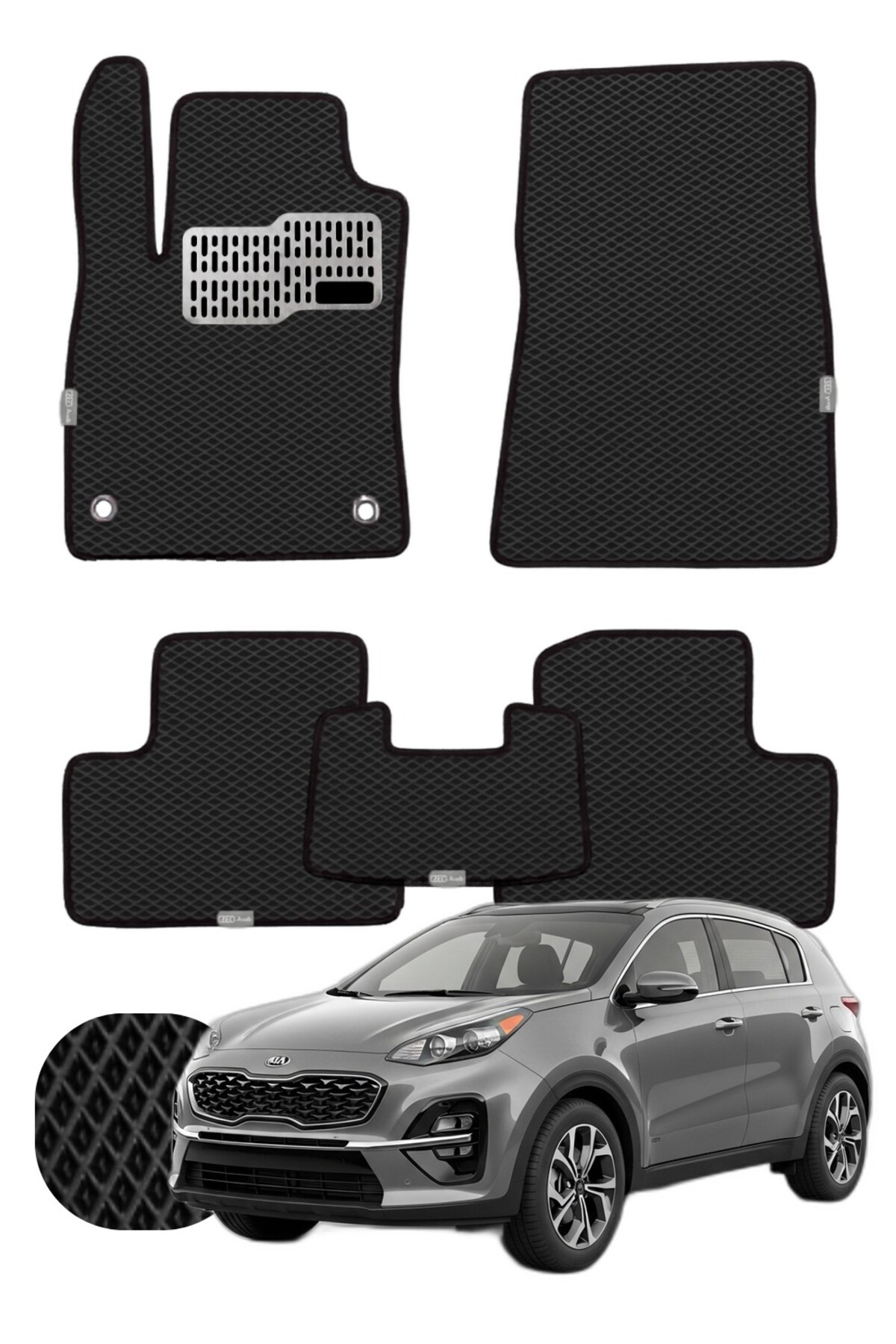 Kia Sportage 2021 ve sonrası Özelleştirilebilir Tam Set Premium EVA Paspas