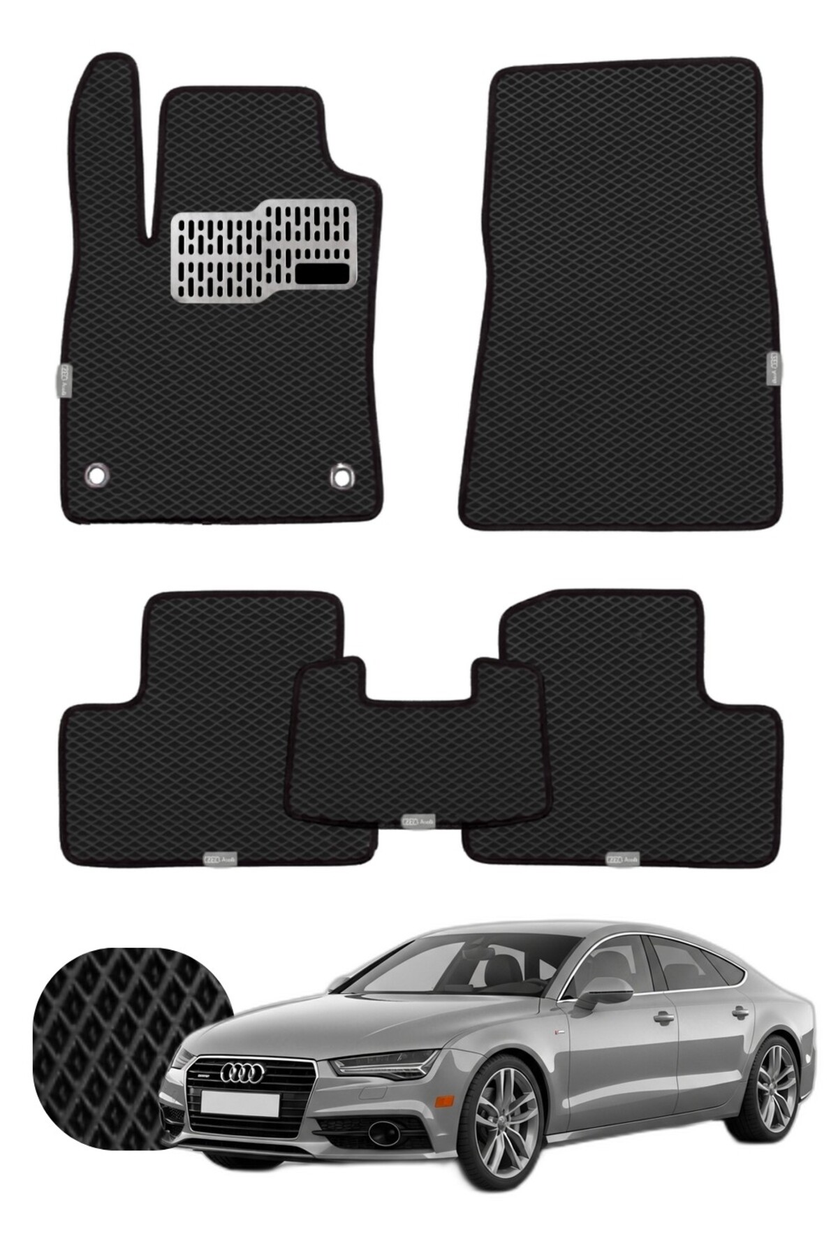 Audi A7 2010-2018 Özelleştirilebilir Tam Set Premium EVA Paspas