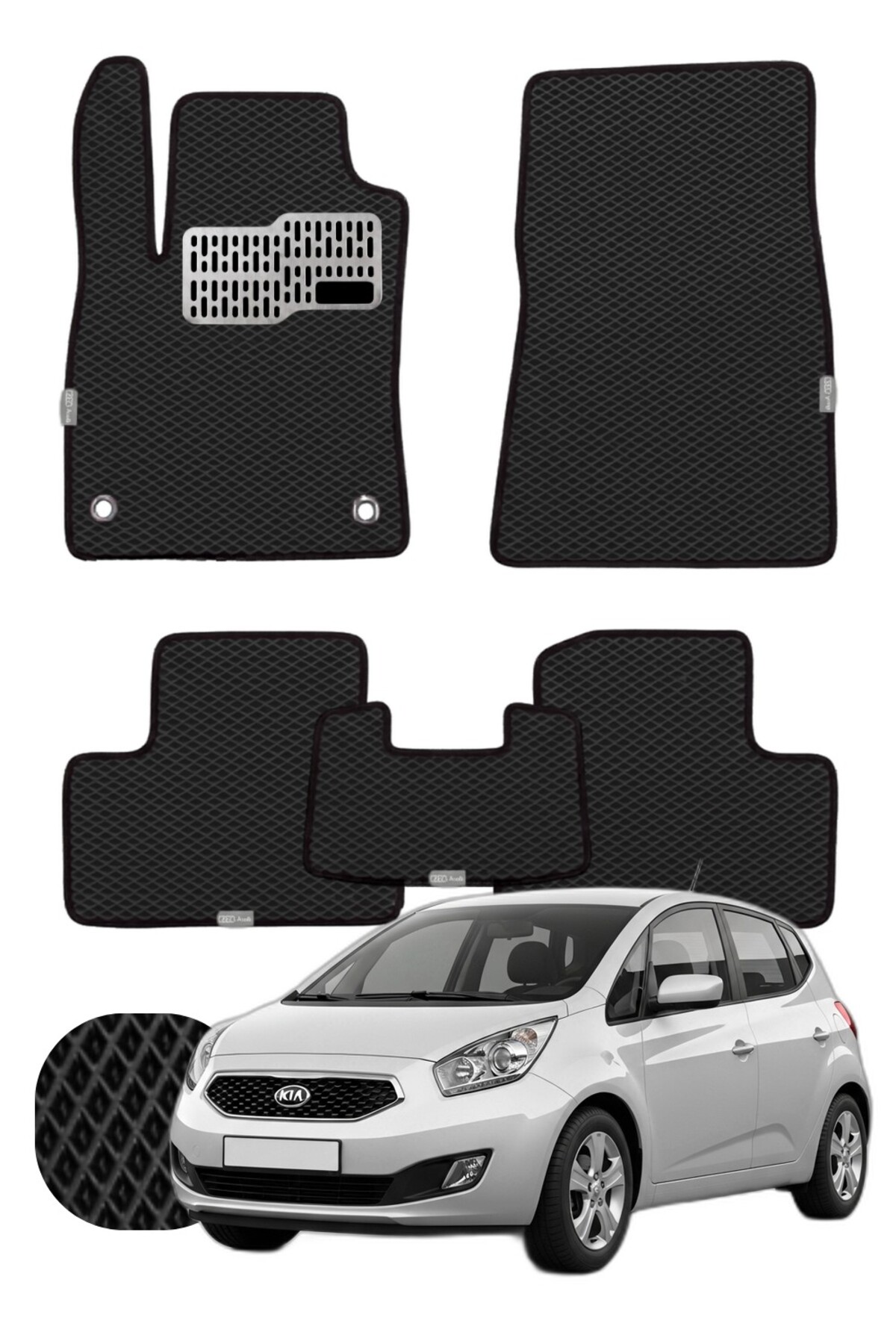 Kia Venga 2009-2019 Özelleştirilebilir Tam Set Premium EVA Paspas