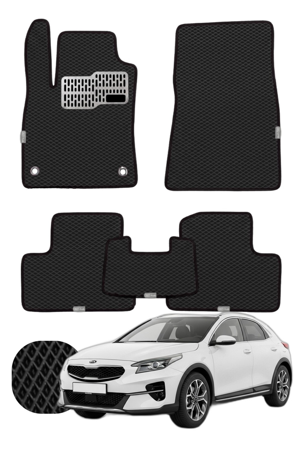 Kia XCeed 2019 ve sonrası Özelleştirilebilir Tam Set Premium EVA Paspas