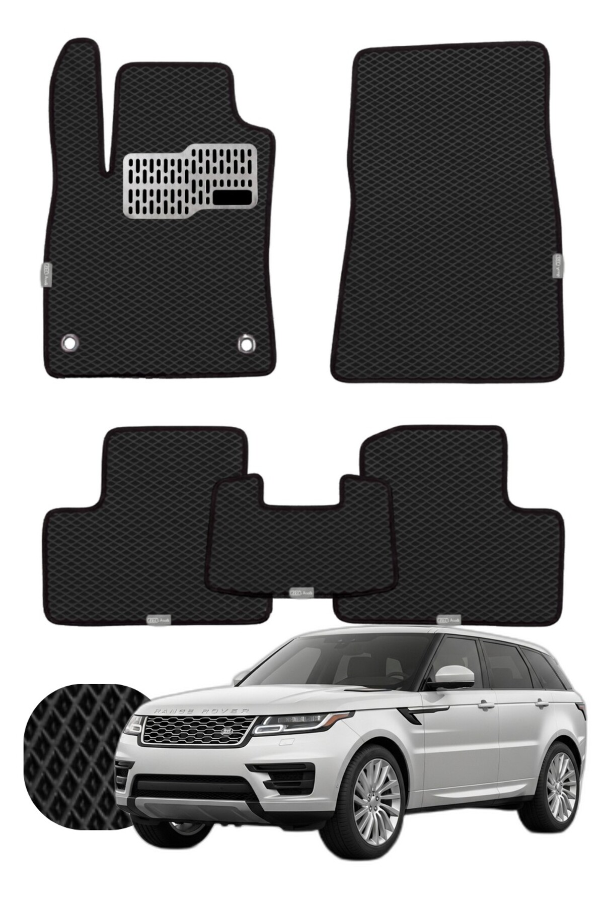 Land Rover Range Rover Velar 2017 ve sonrası Özelleştirilebilir Tam Set Premium EVA Paspas