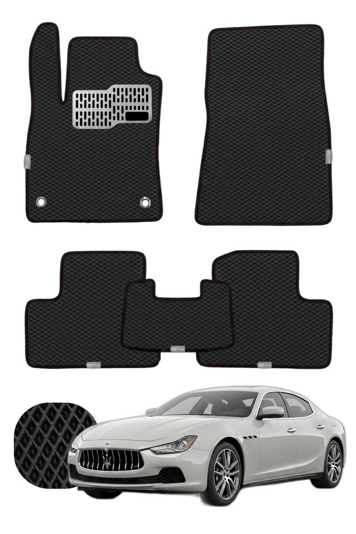 Maserati Ghibli 2013-2024 Özelleştirilebilir Tam Set Premium EVA Paspas