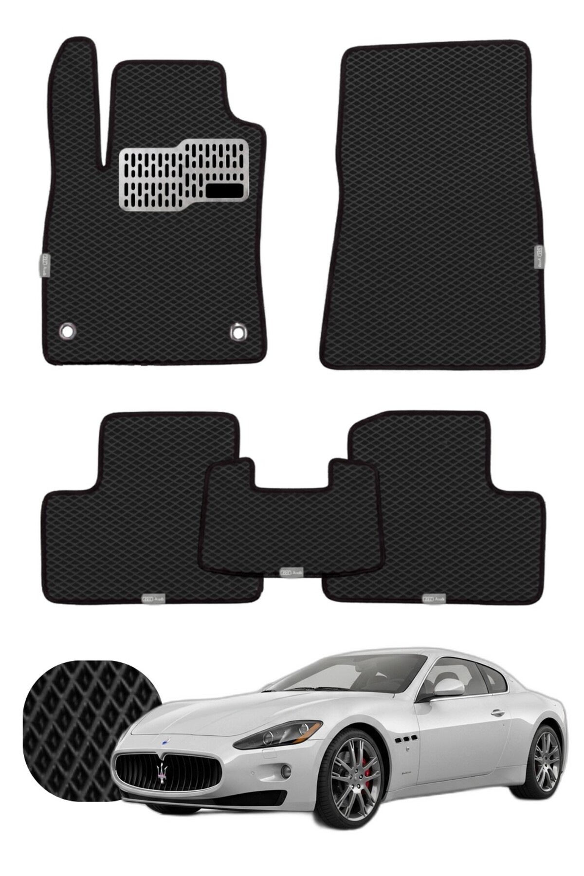 Maserati GranTurismo Coupe 2007-2019 Özelleştirilebilir Tam Set Premium EVA Paspas