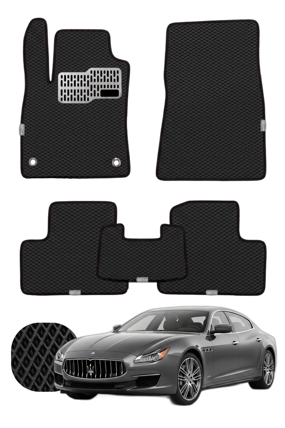 Maserati Quattroporte 2013-2024 Özelleştirilebilir Tam Set Premium EVA Paspas