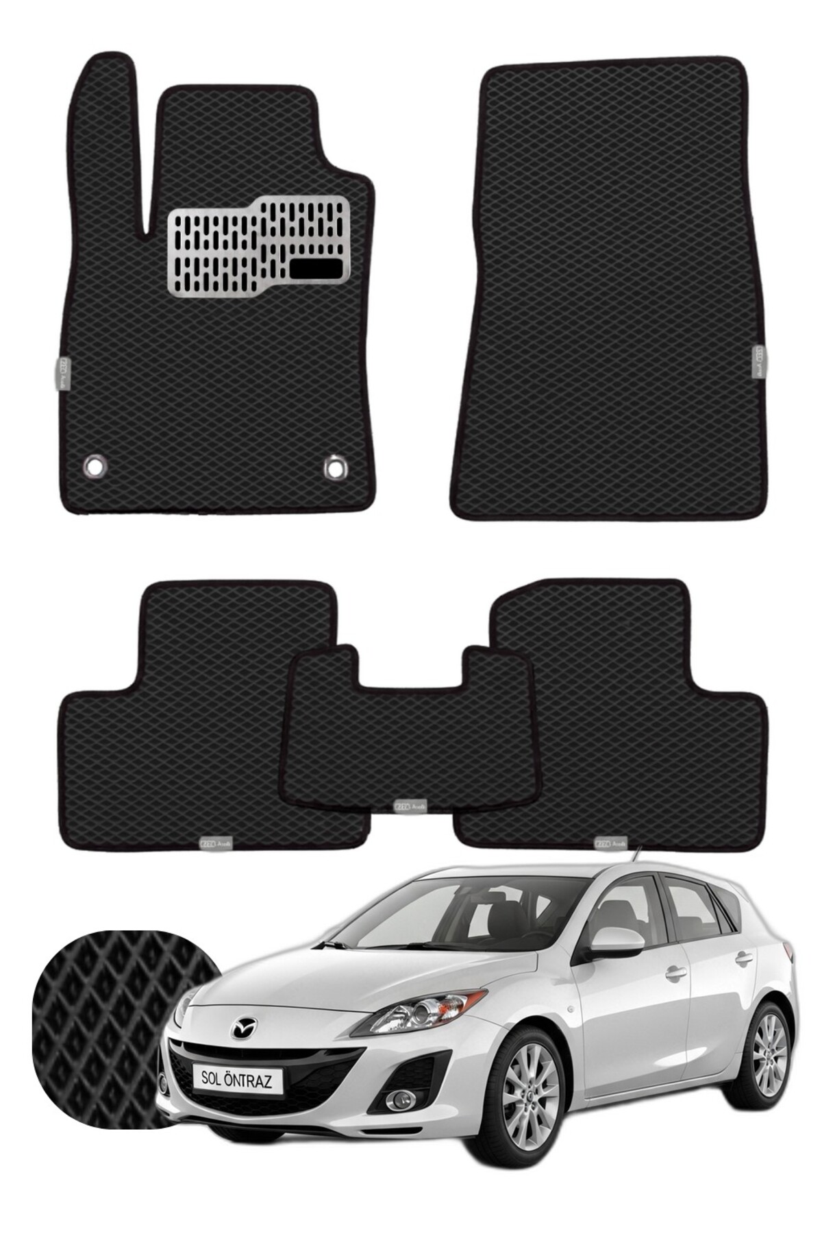 Mazda Mazda 3 2008-2013 Özelleştirilebilir Tam Set Premium EVA Paspas