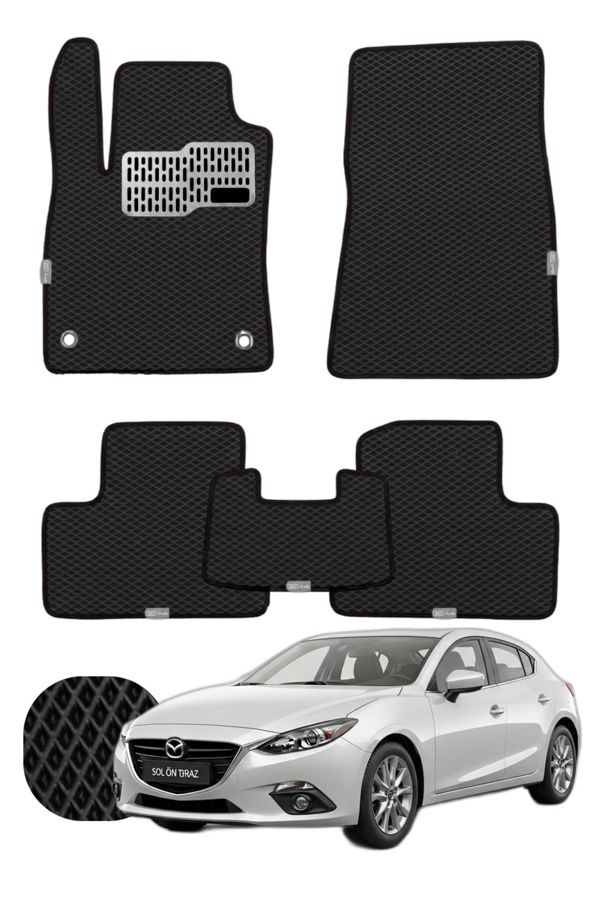Mazda Mazda 3 2013-2018 Özelleştirilebilir Tam Set Premium EVA Paspas