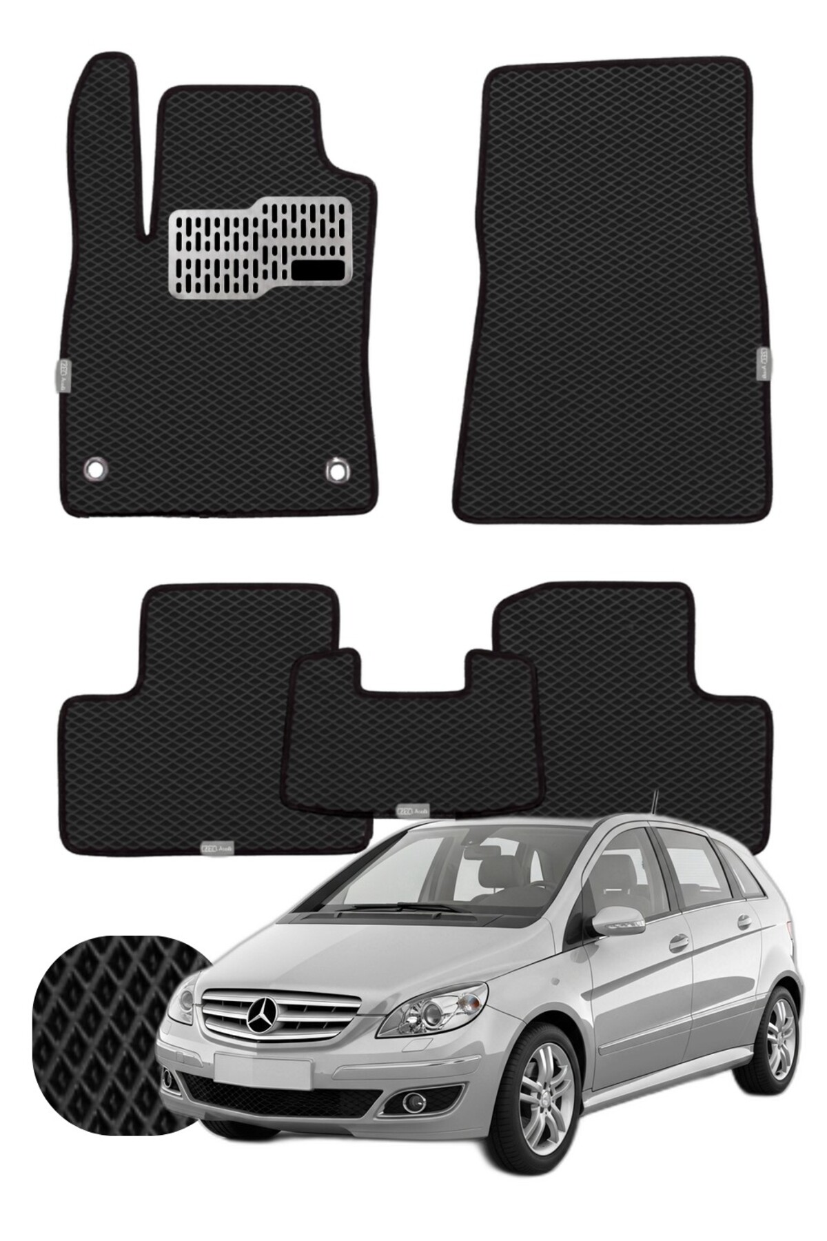 Mercedes B Serisi 2005-2011 W245 Özelleştirilebilir Tam Set Premium EVA Paspas