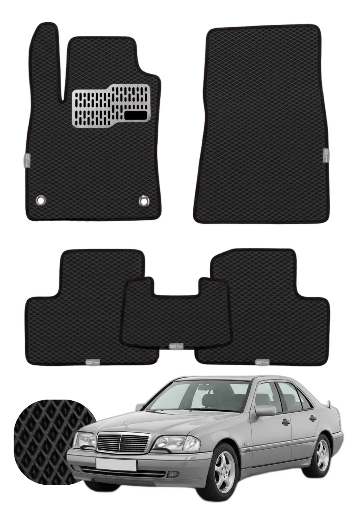 Mercedes C Serisi 1993-2000 W202 Özelleştirilebilir Tam Set Premium EVA Paspas