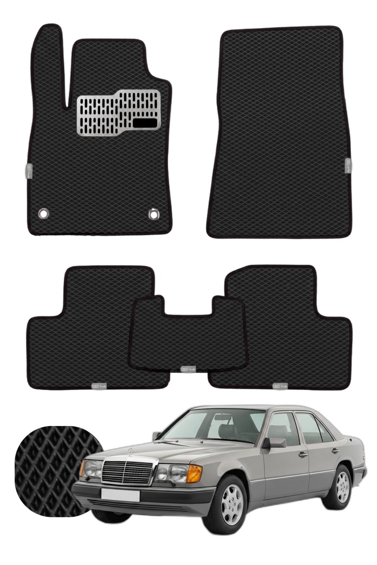 Mercedes E Serisi 1984-1995 W124 Özelleştirilebilir Tam Set Premium EVA Paspas