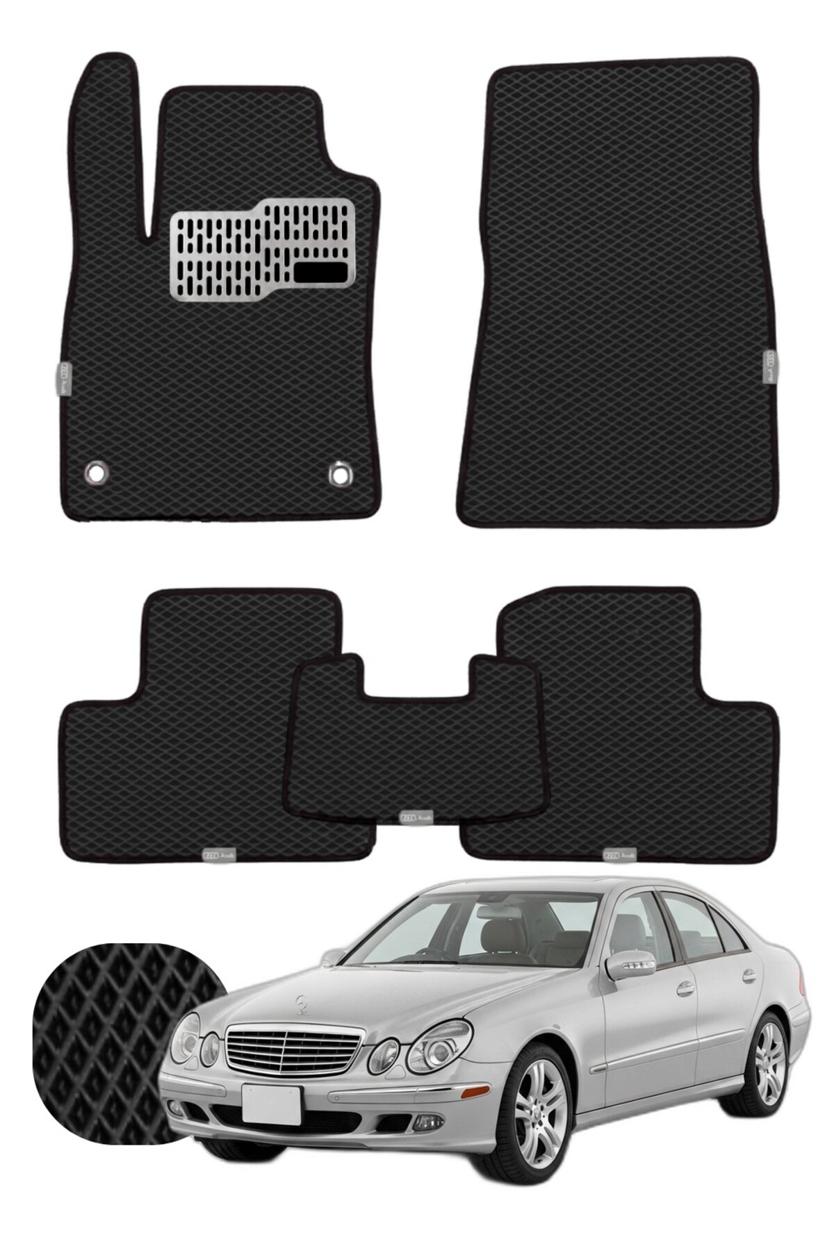 Mercedes E Serisi 2002-2009 W211 Özelleştirilebilir Tam Set Premium EVA Paspas