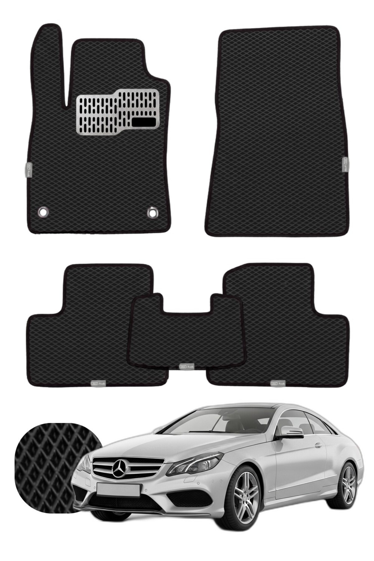 Mercedes E Serisi Cabrio 2009-2017 C207 Özelleştirilebilir Tam Set Premium EVA Paspas