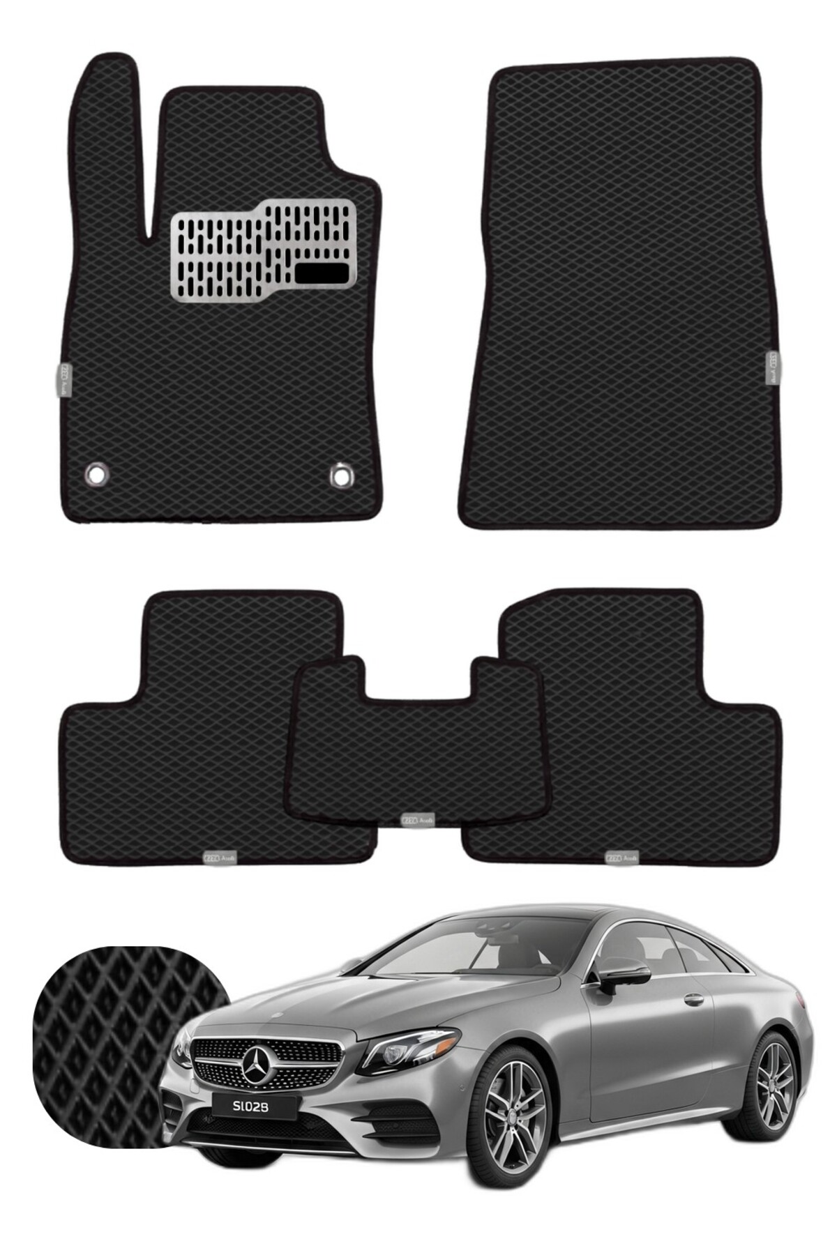 Mercedes E Serisi Coupe 2017-2023 C238 Özelleştirilebilir Tam Set Premium EVA Paspas