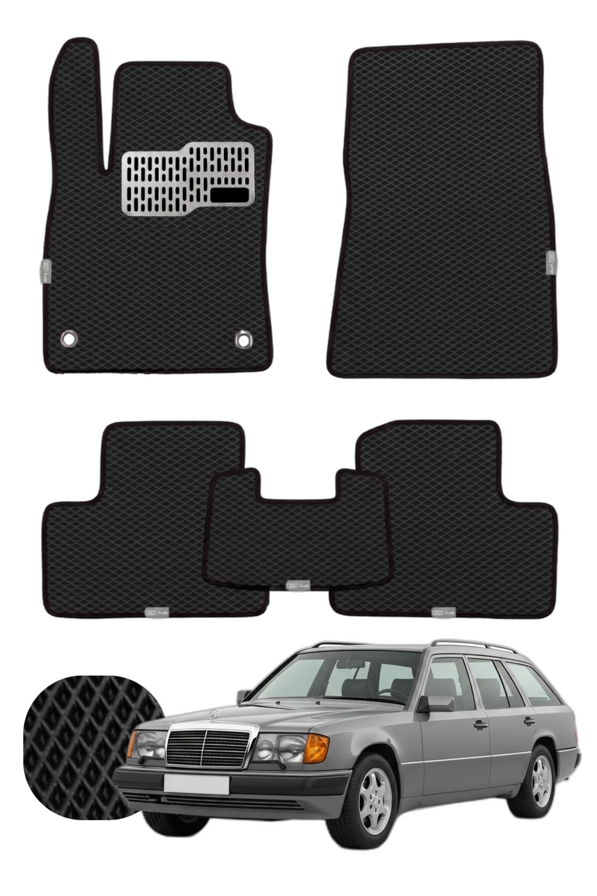 Mercedes E Serisi Station 1984-1995 S124 Özelleştirilebilir Tam Set Premium EVA Paspas
