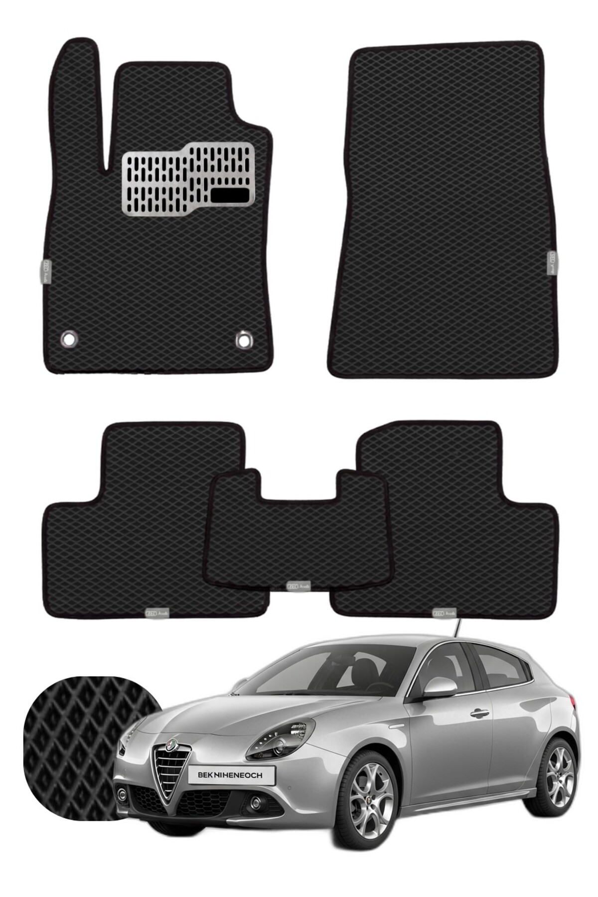 Alfa Romeo Giulietta 2010-2020 Özelleştirilebilir Tam Set Premium EVA Paspas