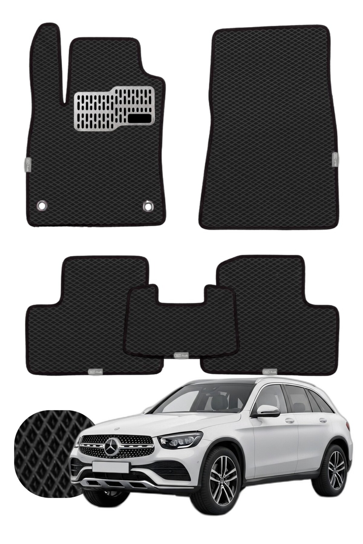 Mercedes GLC 2022 ve sonrası X254 Özelleştirilebilir Tam Set Premium EVA Paspas