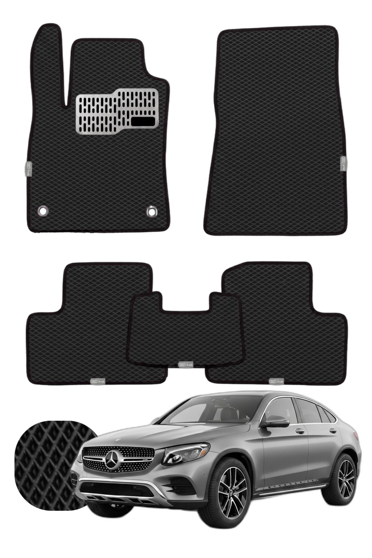 Mercedes GLC Coupe 2015-2022 X253-C253 Özelleştirilebilir Tam Set Premium EVA Paspas