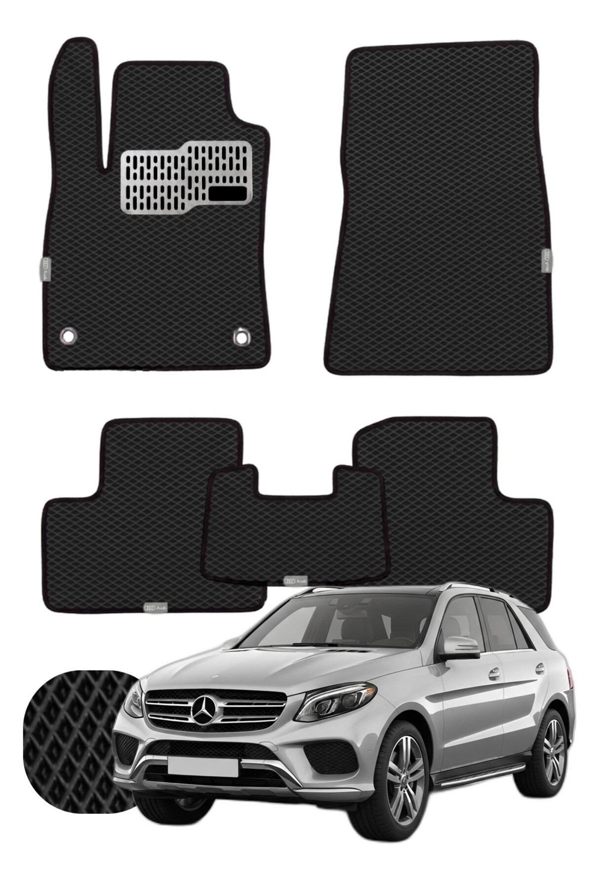 Mercedes GLE 2015-2019 W166 Özelleştirilebilir Tam Set Premium EVA Paspas