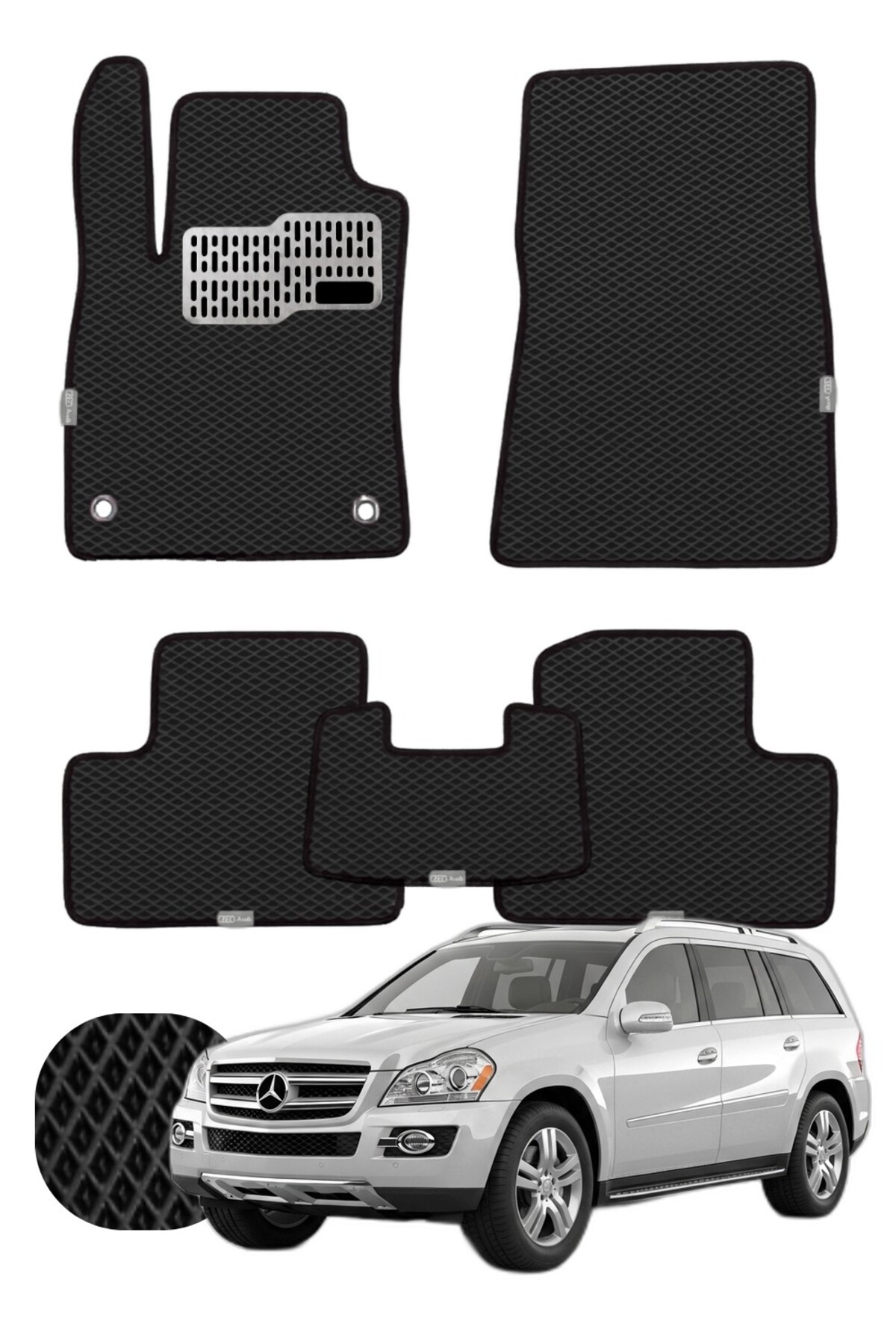 Mercedes GL 2006-2012 X164 Özelleştirilebilir Tam Set Premium EVA Paspas