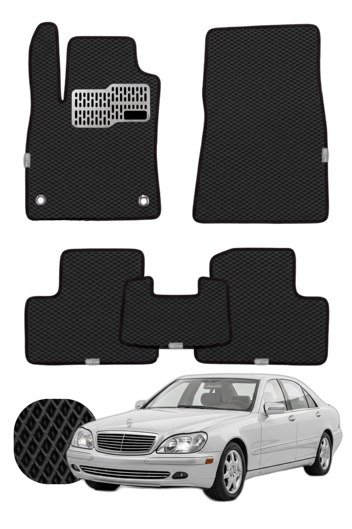 Mercedes S Serisi 1998-2005 W220 Özelleştirilebilir Tam Set Premium EVA Paspas