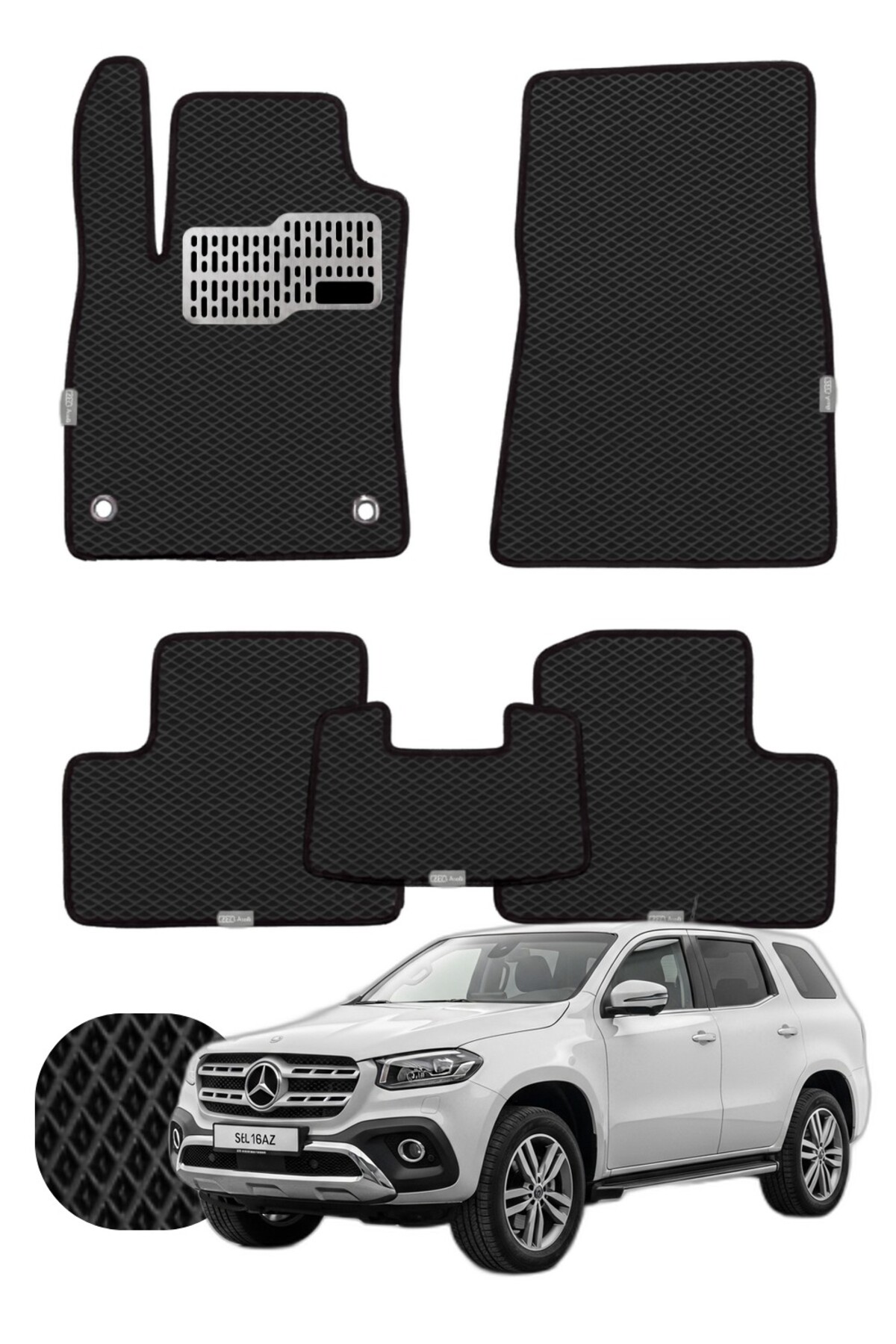 Mercedes X Serisi 2017-2020 W470 Özelleştirilebilir Tam Set Premium EVA Paspas