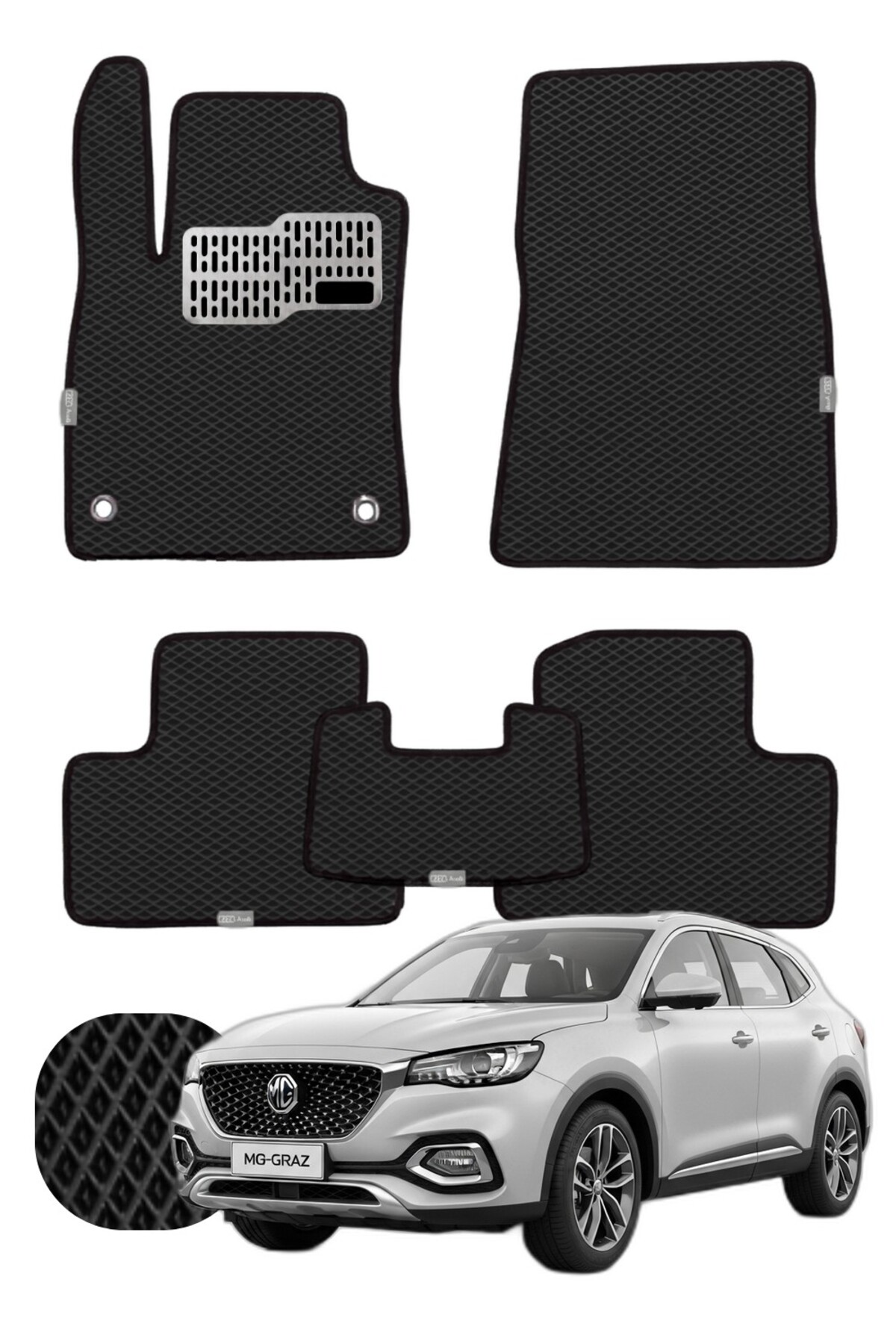 Mg HS 2018-2024 Özelleştirilebilir Tam Set Premium EVA Paspas