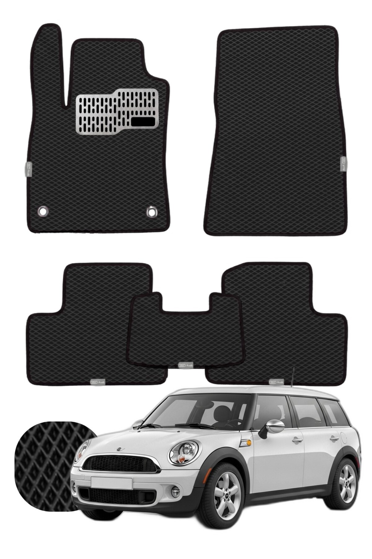 Mini Clubman 2007-2014 Özelleştirilebilir Tam Set Premium EVA Paspas