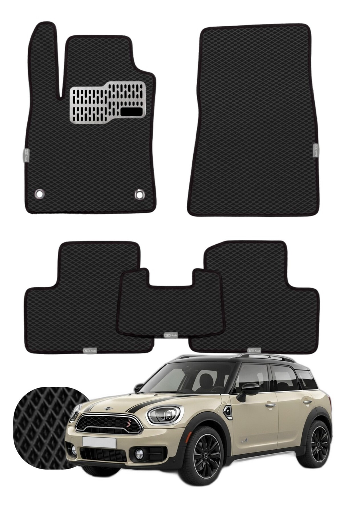 Mini Countryman 2017-2023 Özelleştirilebilir Tam Set Premium EVA Paspas