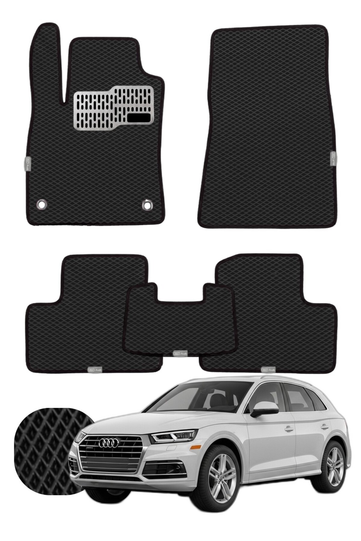 Audi Q5 2017 ve sonrası Özelleştirilebilir Tam Set Premium EVA Paspas