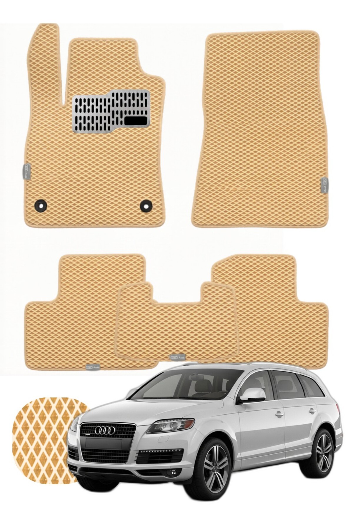 Audi Q7 2005-2015 Özelleştirilebilir Tam Set Premium EVA Paspas