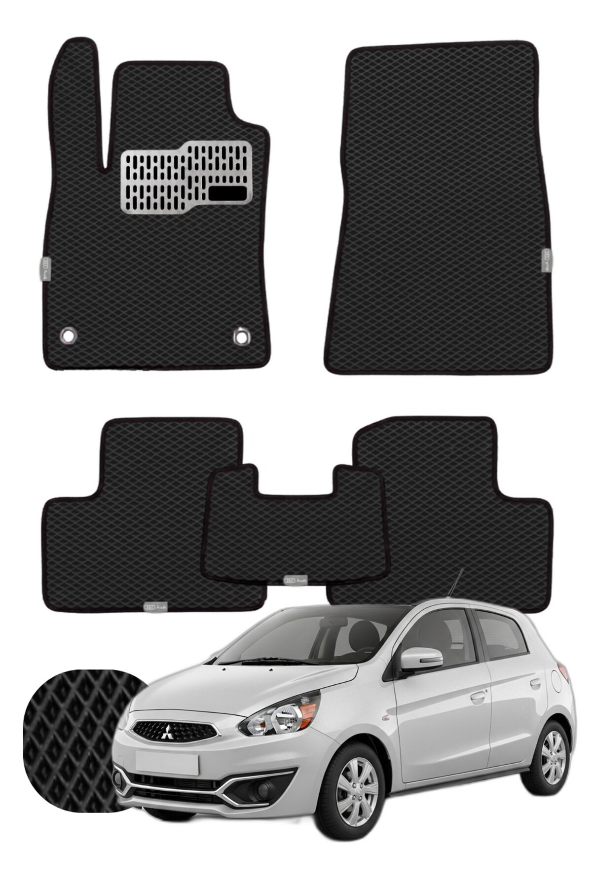 Mitsubishi Space Star 2012 ve sonrası Özelleştirilebilir Tam Set Premium EVA Paspas