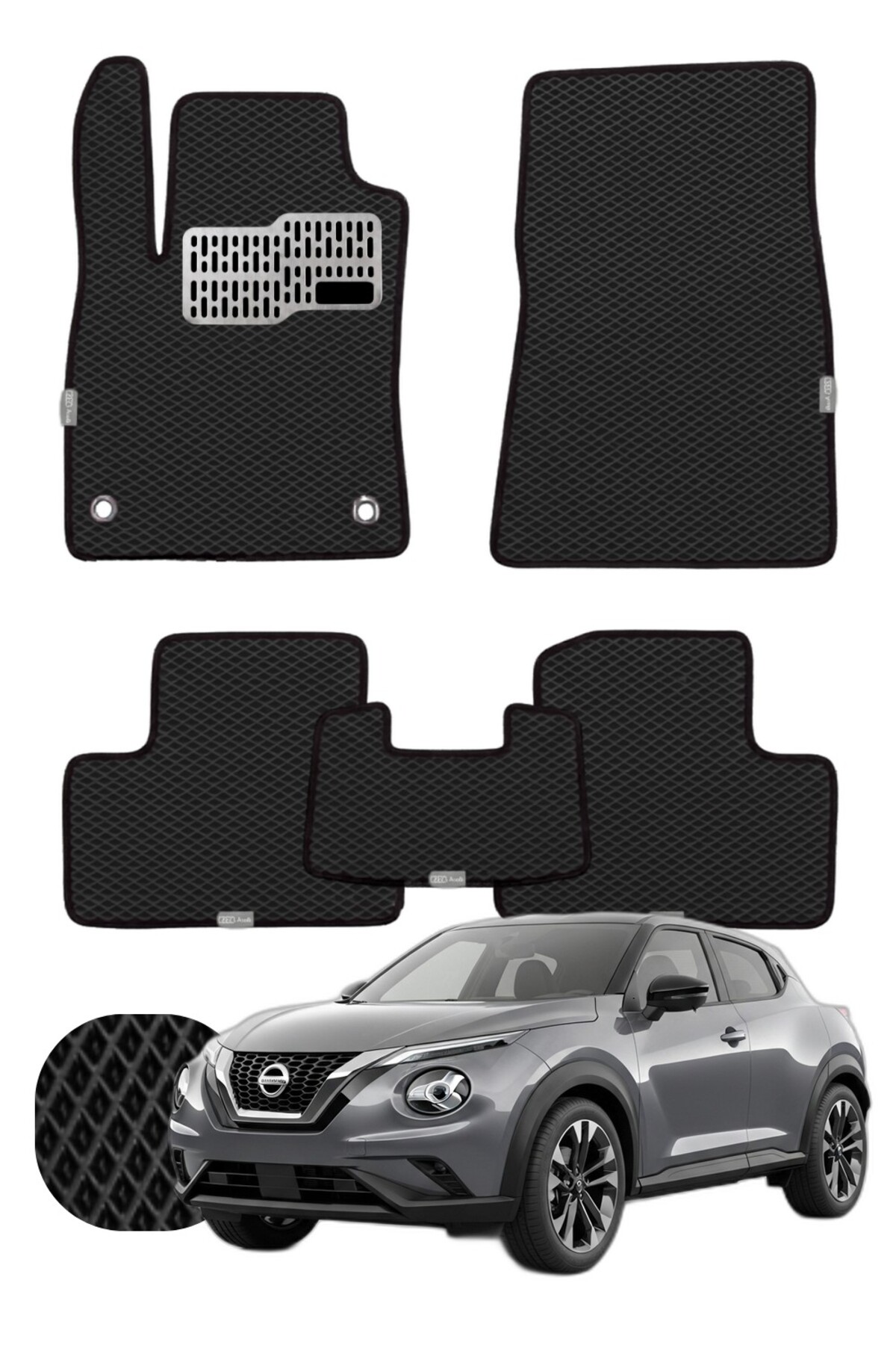 Nissan Juke 2019 ve sonrası Özelleştirilebilir Tam Set Premium EVA Paspas
