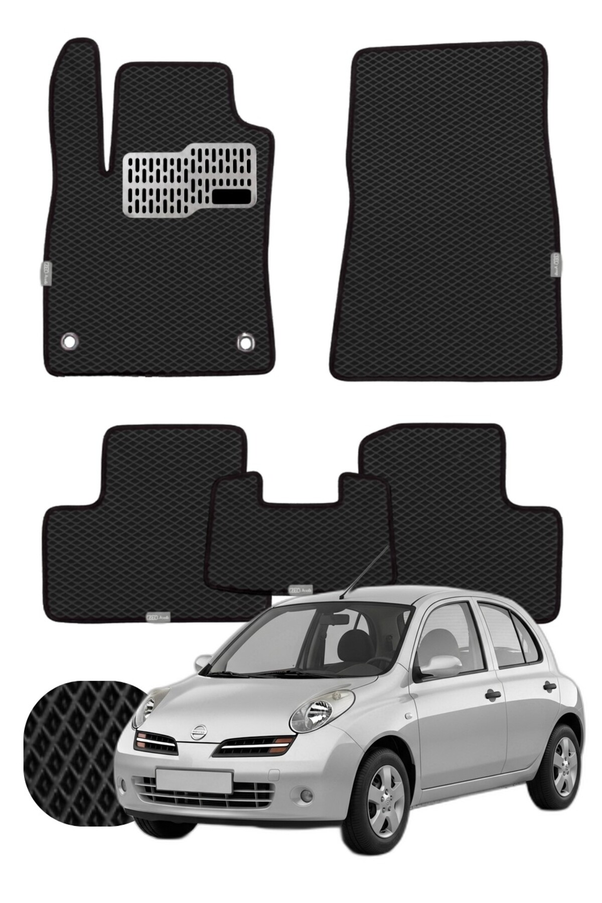 Nissan Micra 2002-2010 Özelleştirilebilir Tam Set Premium EVA Paspas