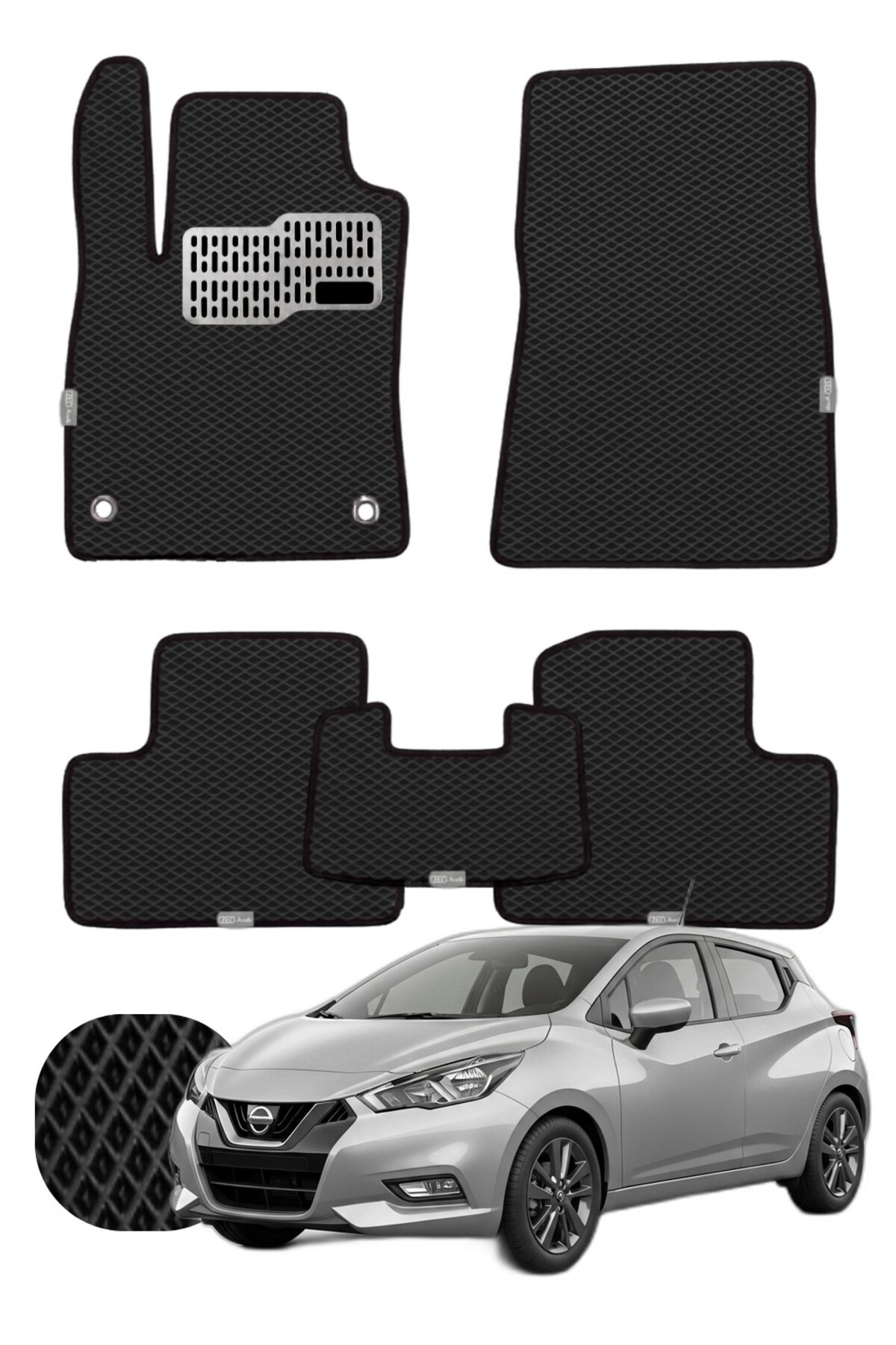 Nissan Micra 2017-2025 Özelleştirilebilir Tam Set Premium EVA Paspas