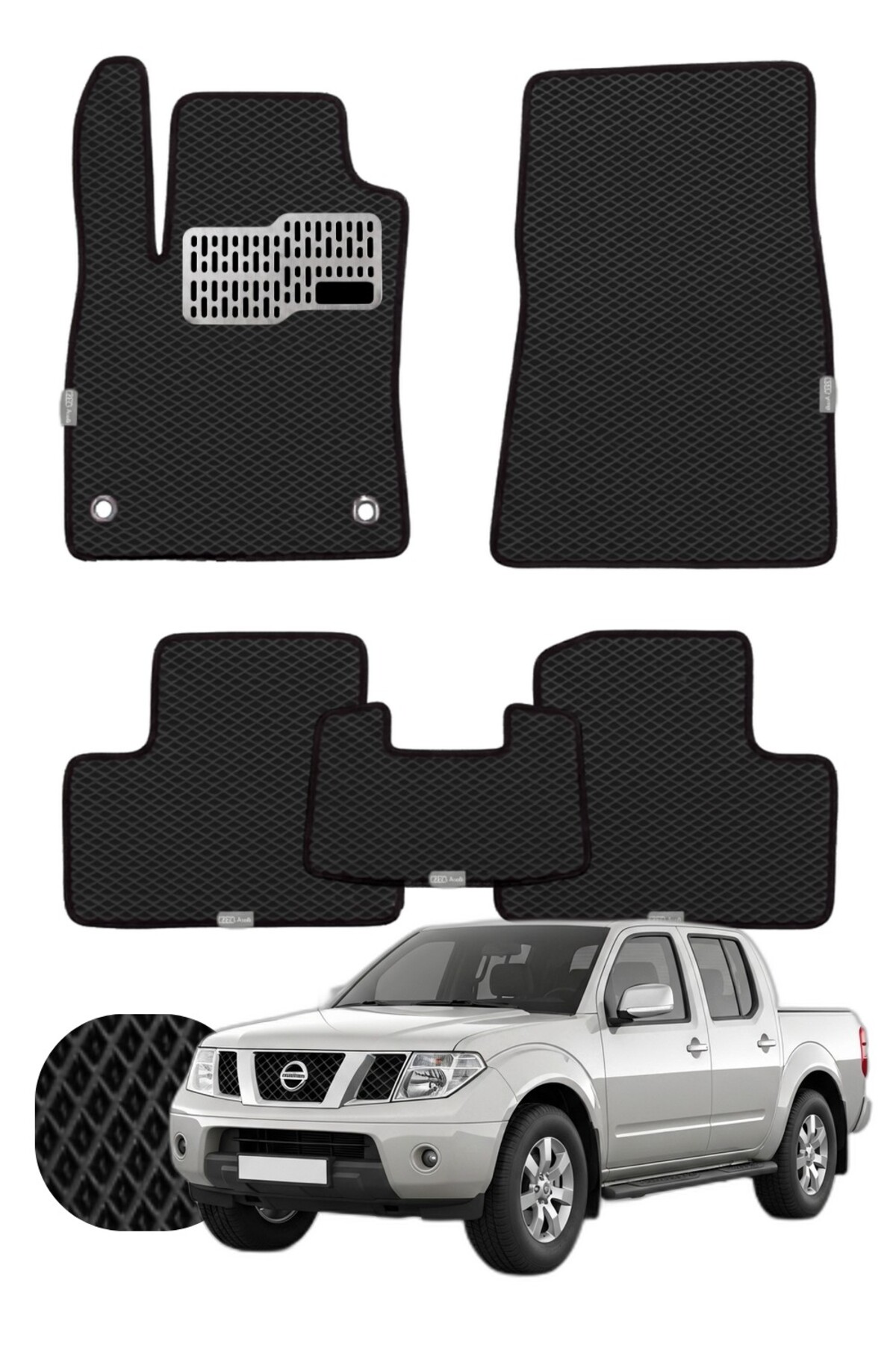 Nissan Navara 2005-2015 Özelleştirilebilir Tam Set Premium EVA Paspas