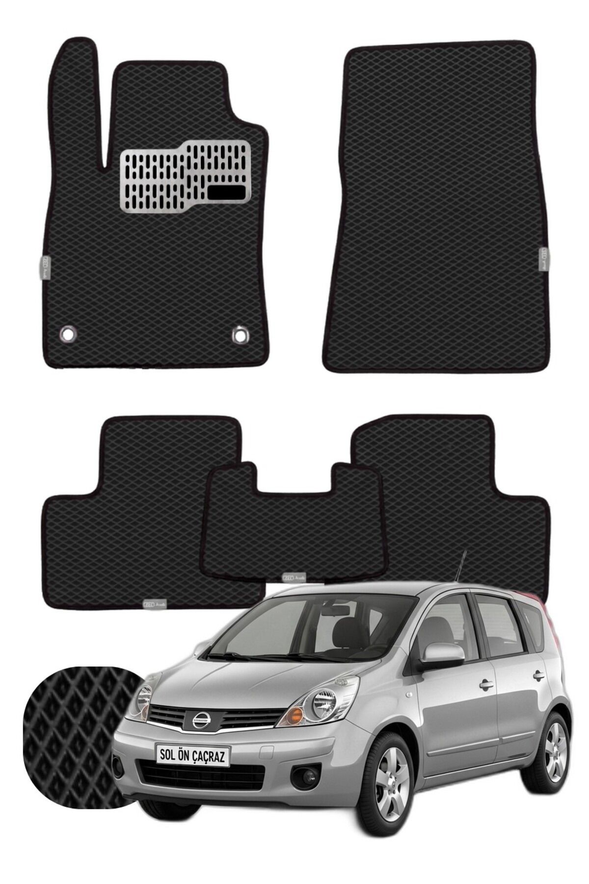 Nissan Note 2004-2013 Özelleştirilebilir Tam Set Premium EVA Paspas