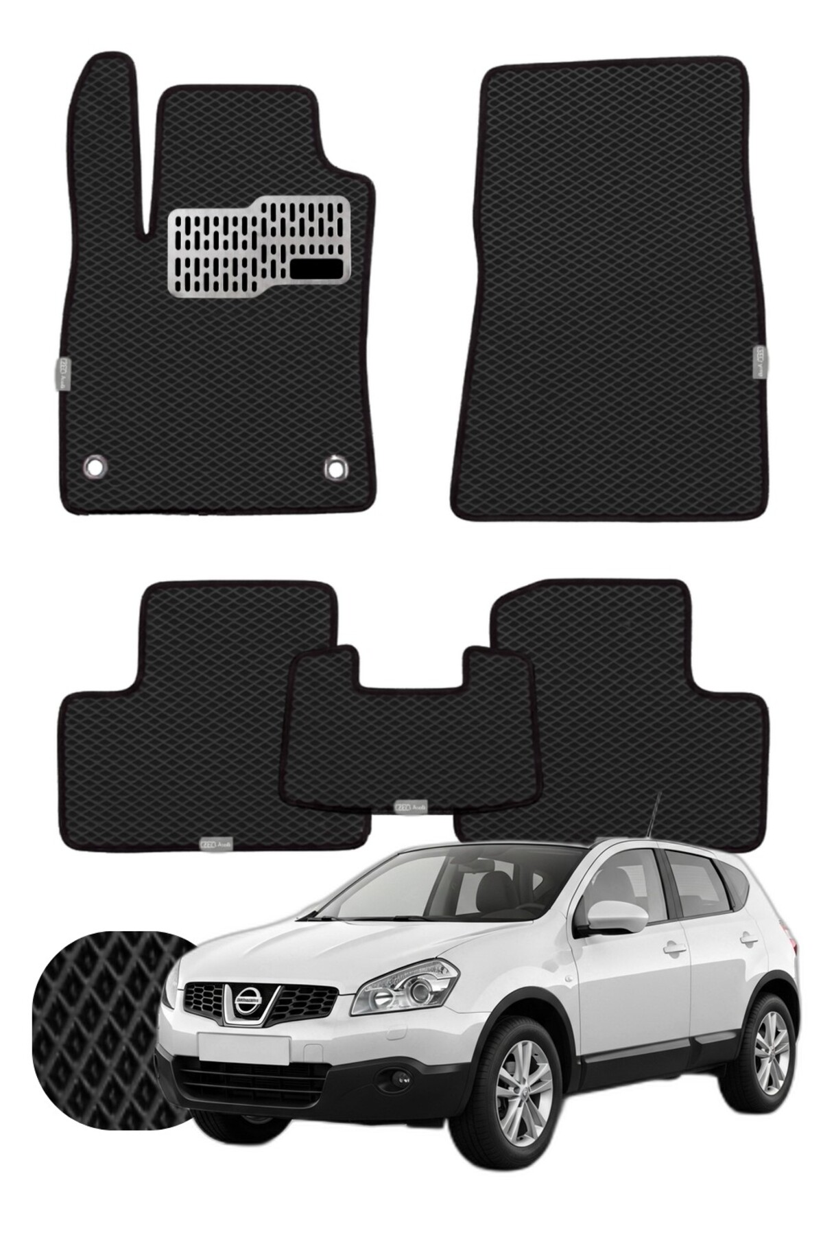 Nissan Qashqai 2007-2013 Özelleştirilebilir Tam Set Premium EVA Paspas
