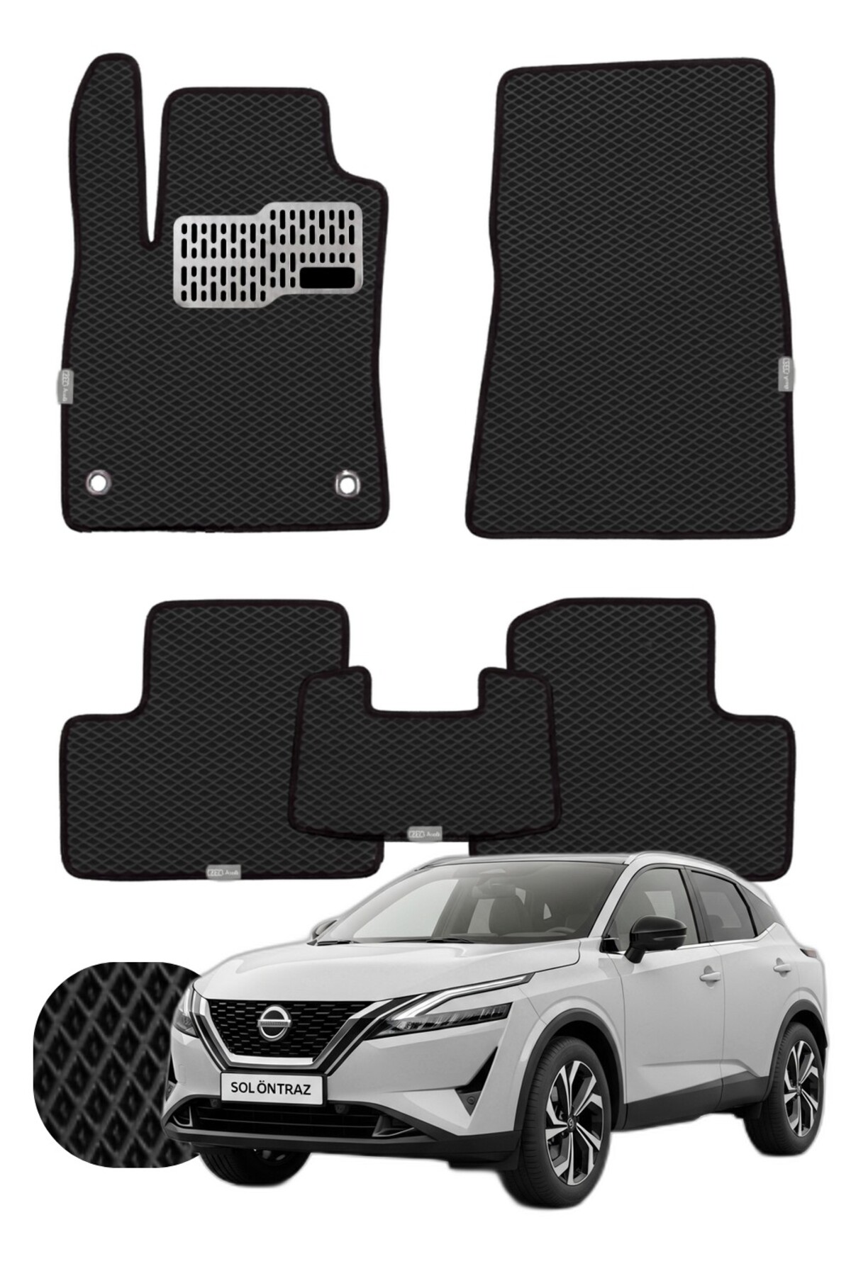 Nissan Qashqai 2021 ve sonrası Özelleştirilebilir Tam Set Premium EVA Paspas