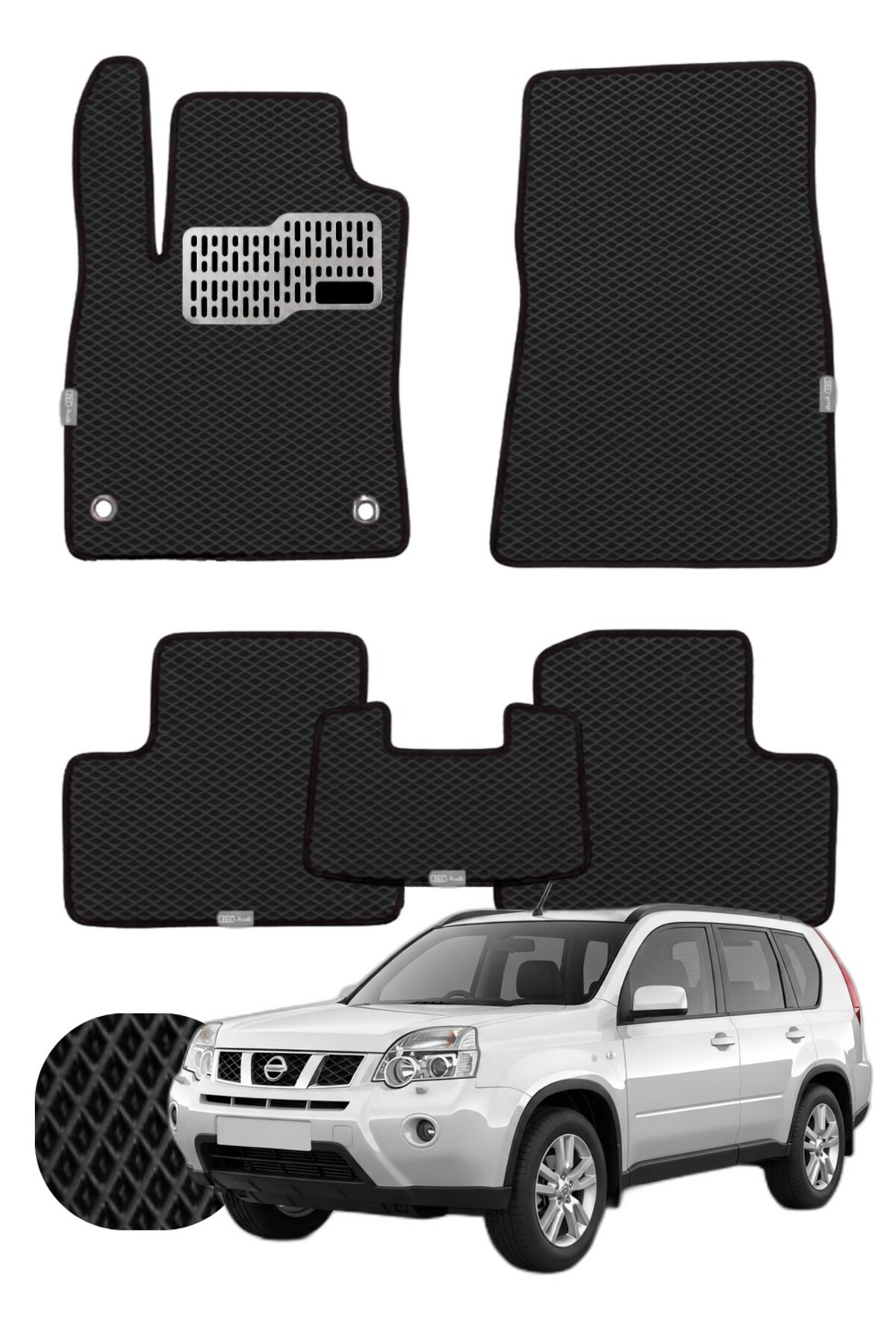Nissan X-Trail 2007-2014 Özelleştirilebilir Tam Set Premium EVA Paspas