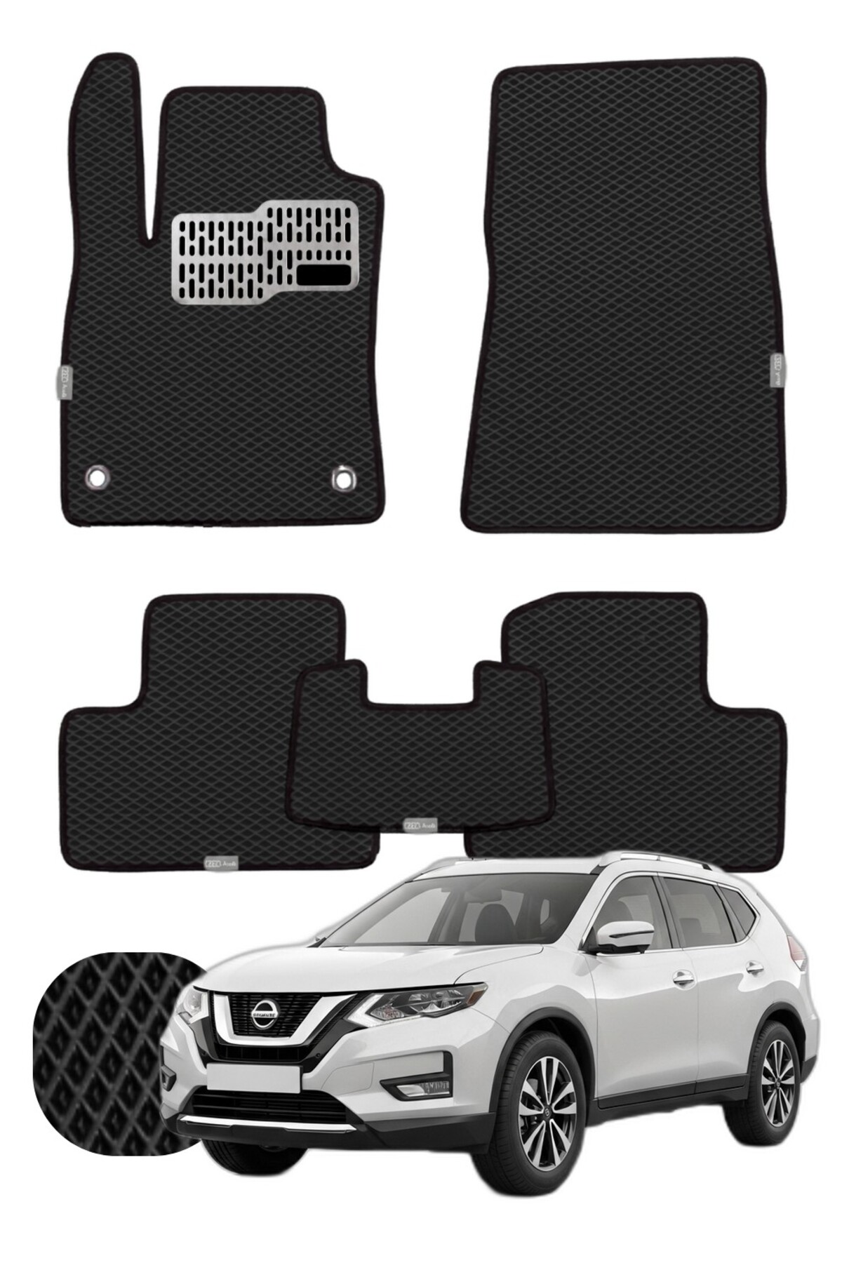 Nissan X-Trail 2014-2021 Özelleştirilebilir Tam Set Premium EVA Paspas