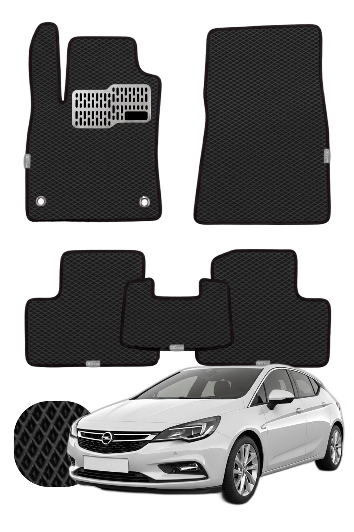 Opel Astra HB 2015-2021 Özelleştirilebilir Tam Set Premium EVA Paspas