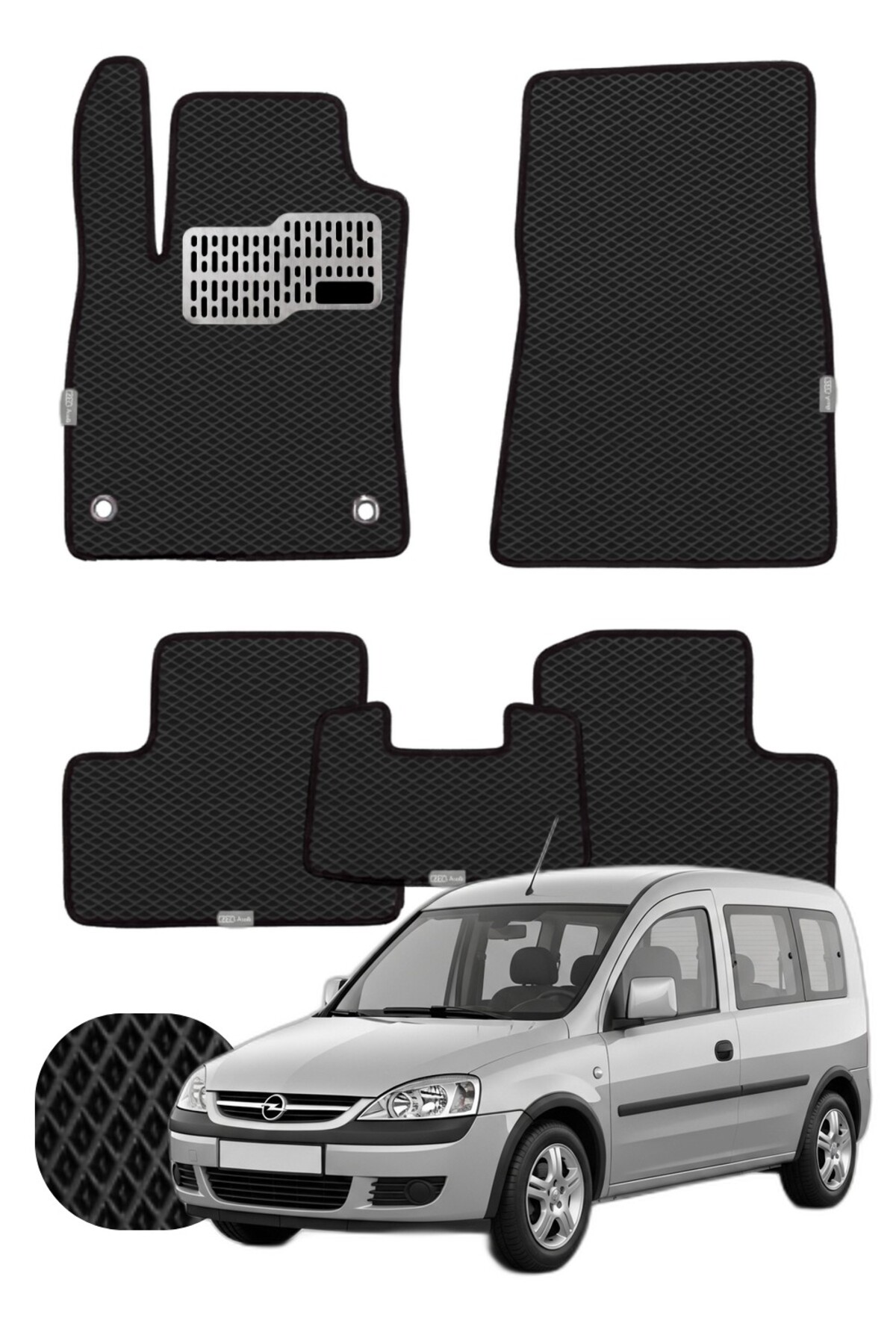 Opel Combo 2001-2011 Özelleştirilebilir Tam Set Premium EVA Paspas