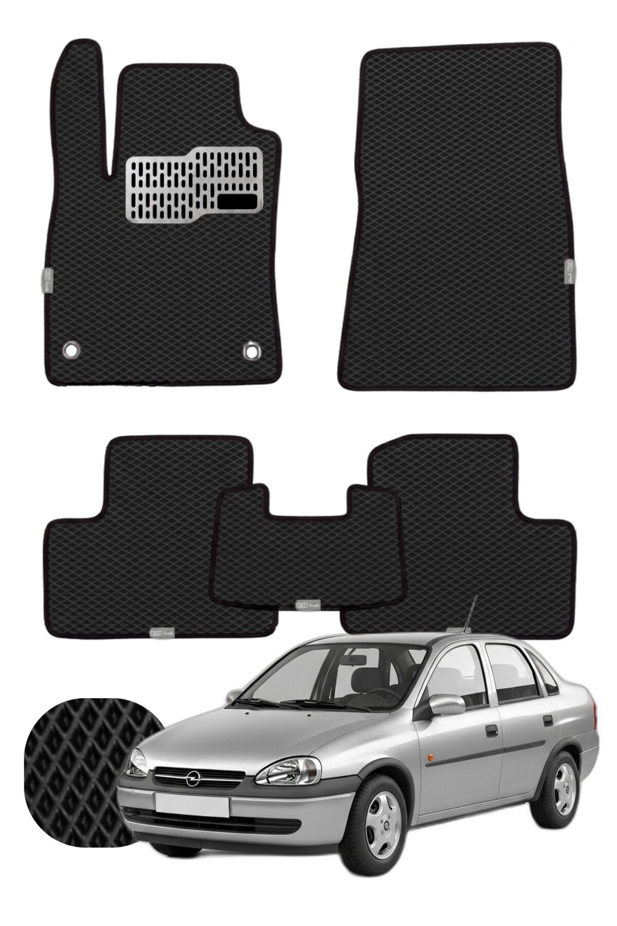 Opel Corsa Sedan 1993-2000 Özelleştirilebilir Tam Set Premium EVA Paspas
