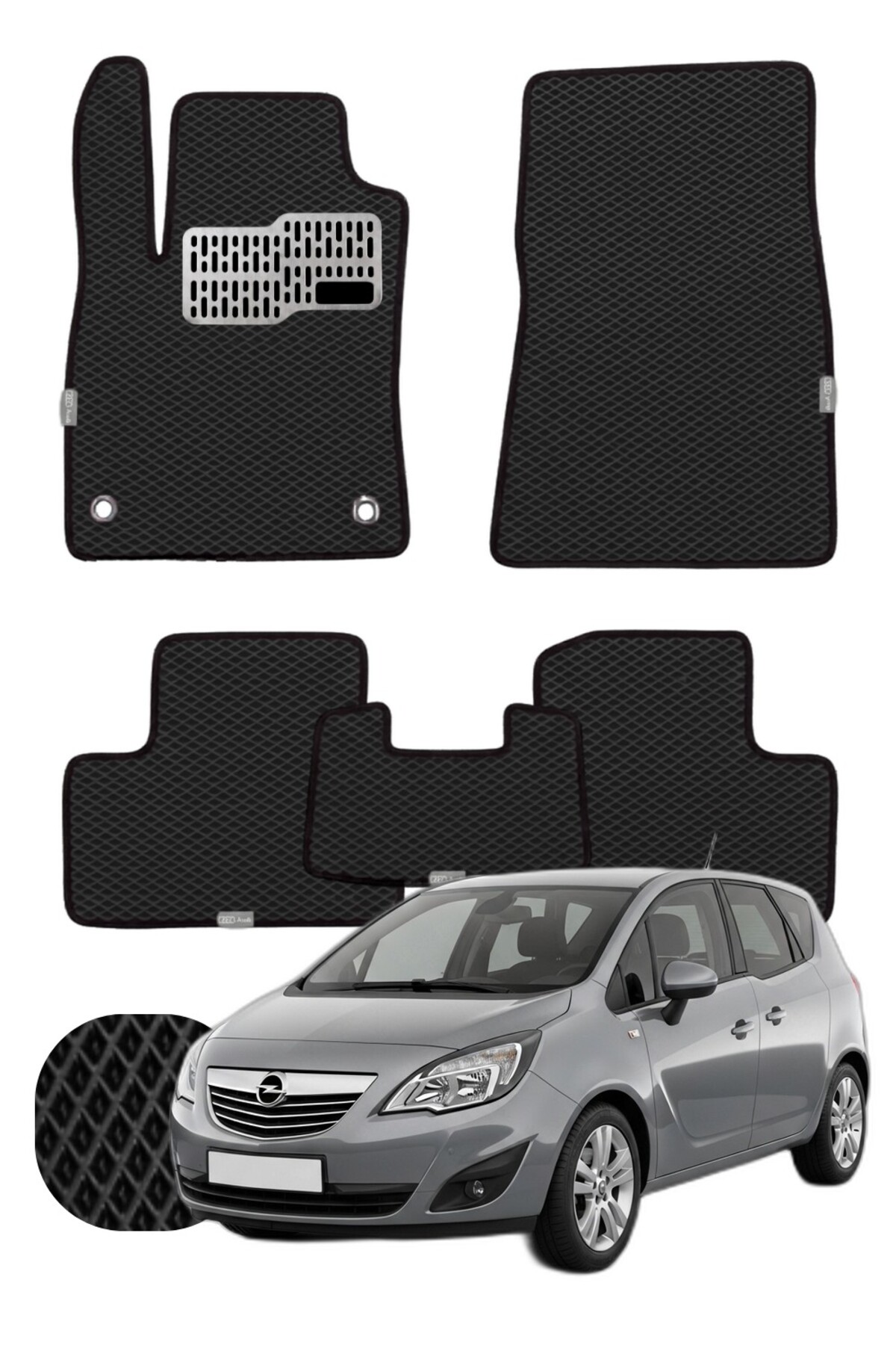 Opel Meriva 2010-2017 Özelleştirilebilir Tam Set Premium EVA Paspas