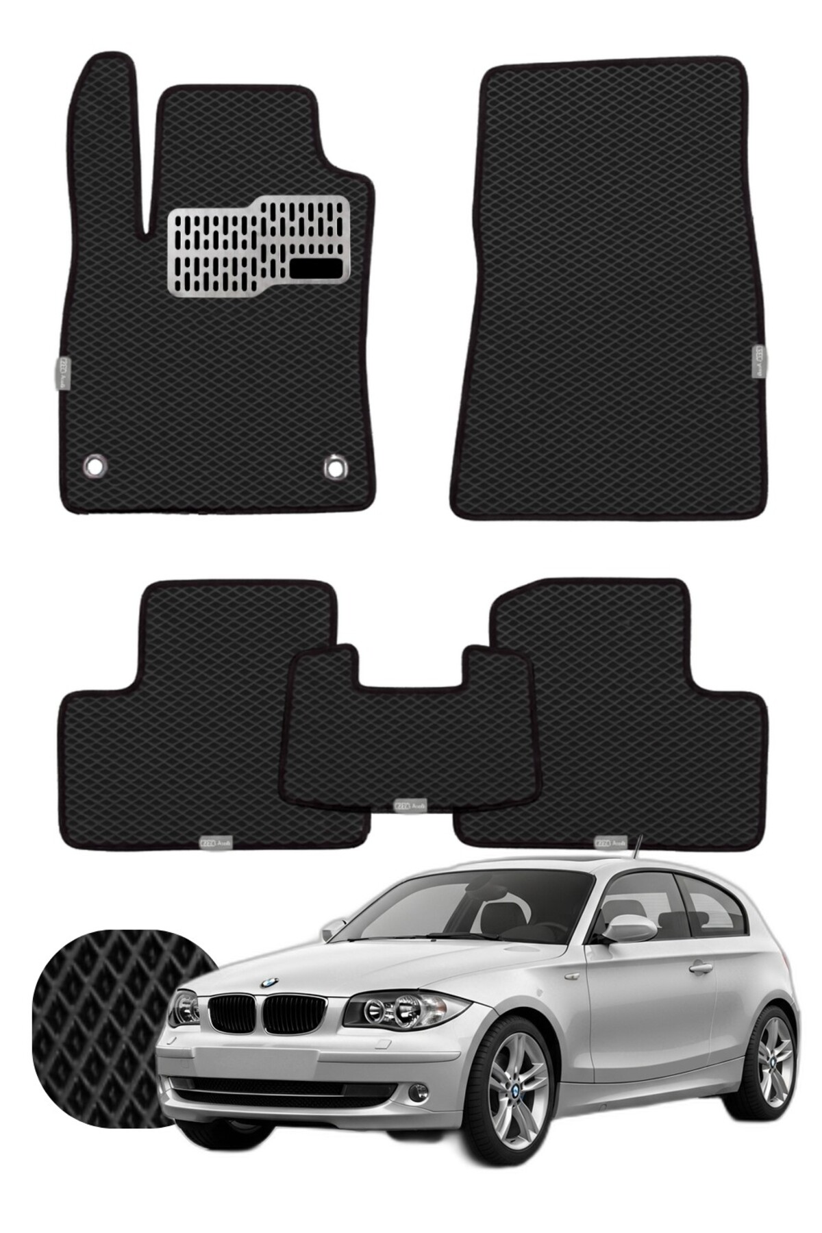 Bmw 1 Serisi 2007-2013 E88 Özelleştirilebilir Tam Set Premium EVA Paspas
