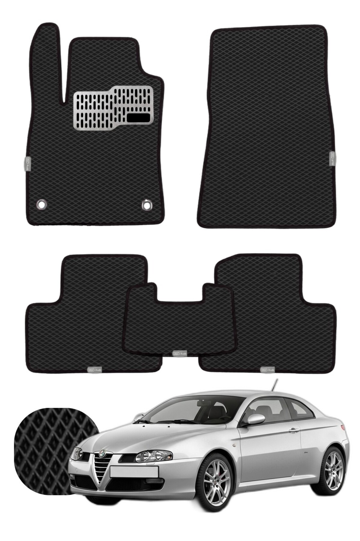 Alfa Romeo GT Coupe 2003-2010 Özelleştirilebilir Tam Set Premium EVA Paspas