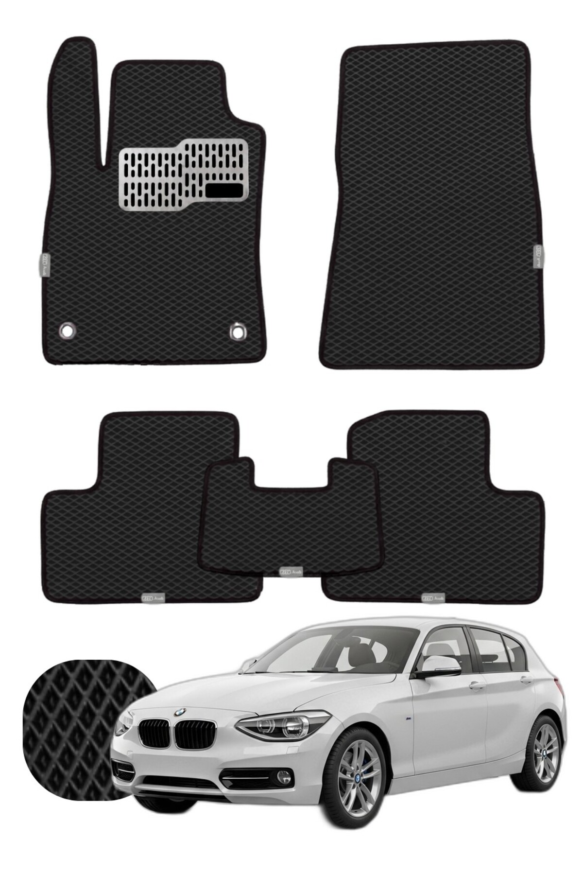Bmw 1 Serisi 2011-2019 F20 Özelleştirilebilir Tam Set Premium EVA Paspas