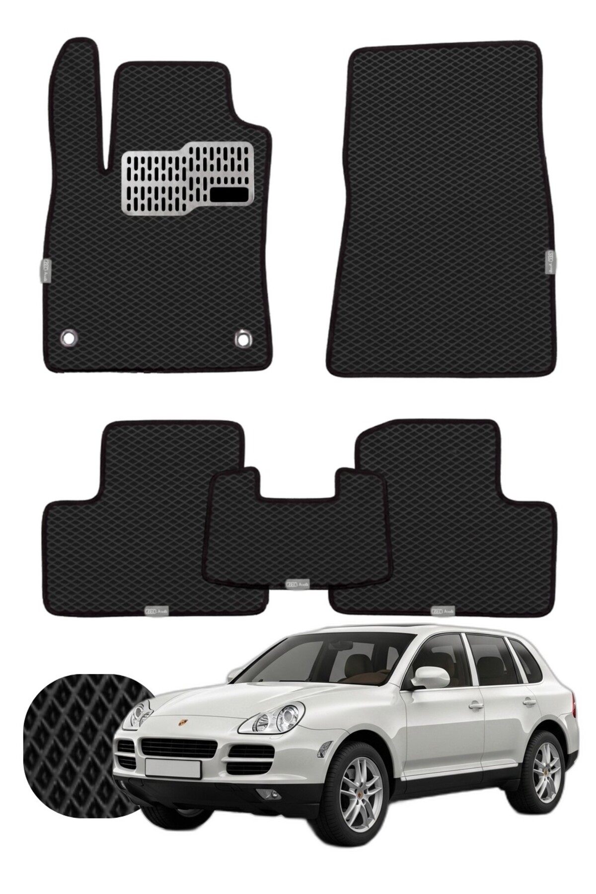 Porsche Cayenne 2002-2010 Özelleştirilebilir Tam Set Premium EVA Paspas