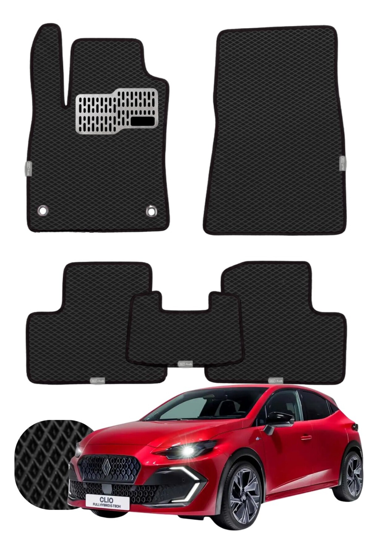 Reanult Clio 6 2026 ve sonrası Özelleştirilebilir Tam Set Premium EVA Paspas