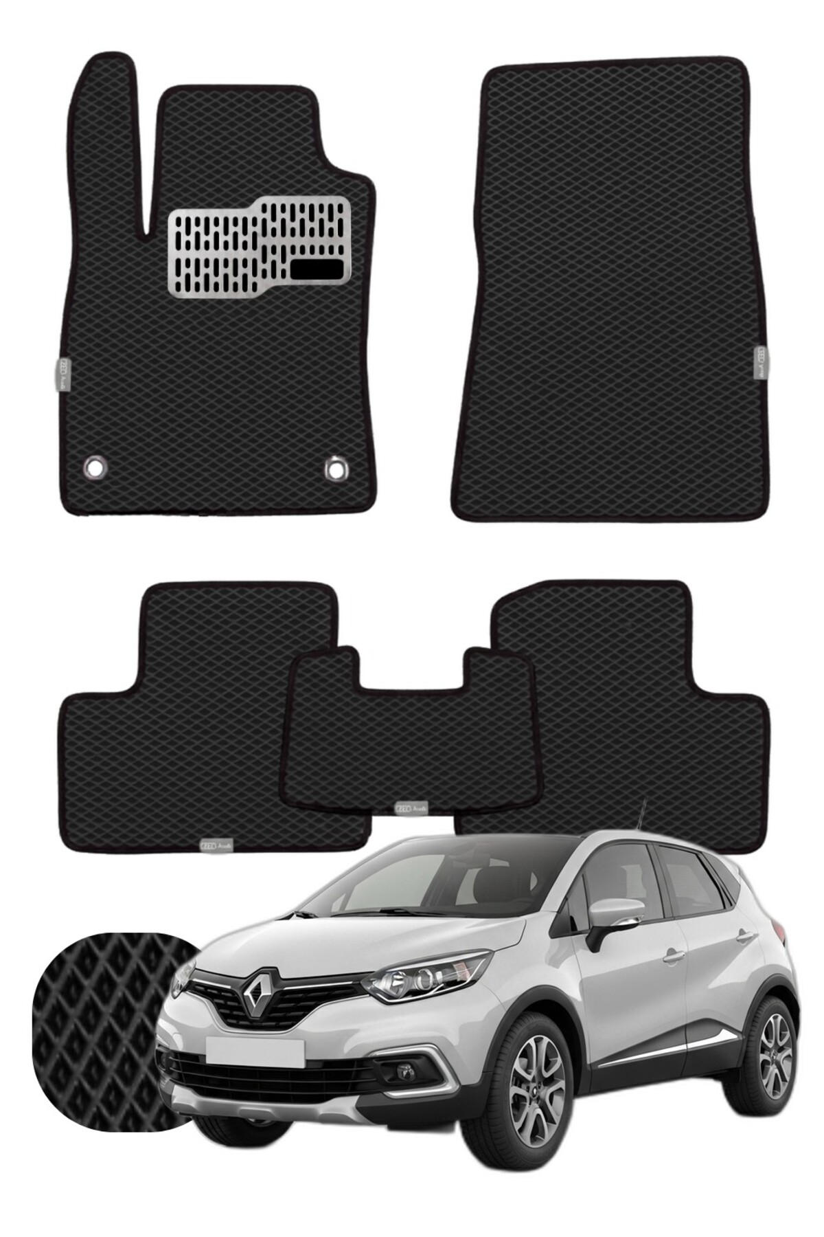 Renault Captur 2013-2019 Özelleştirilebilir Tam Set Premium EVA Paspas