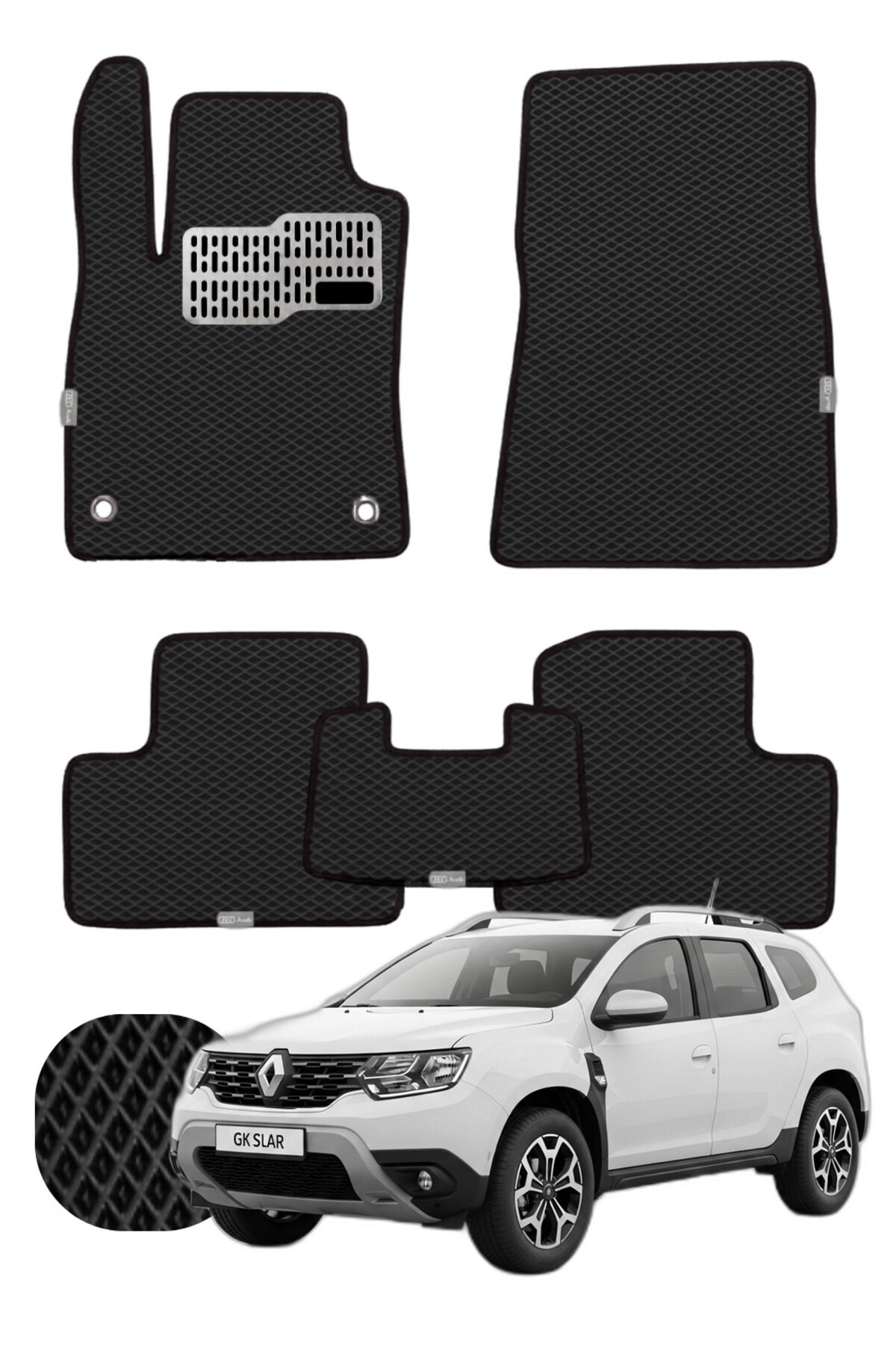 Renault Duster 2024 ve sonrası Özelleştirilebilir Tam Set Premium EVA Paspas
